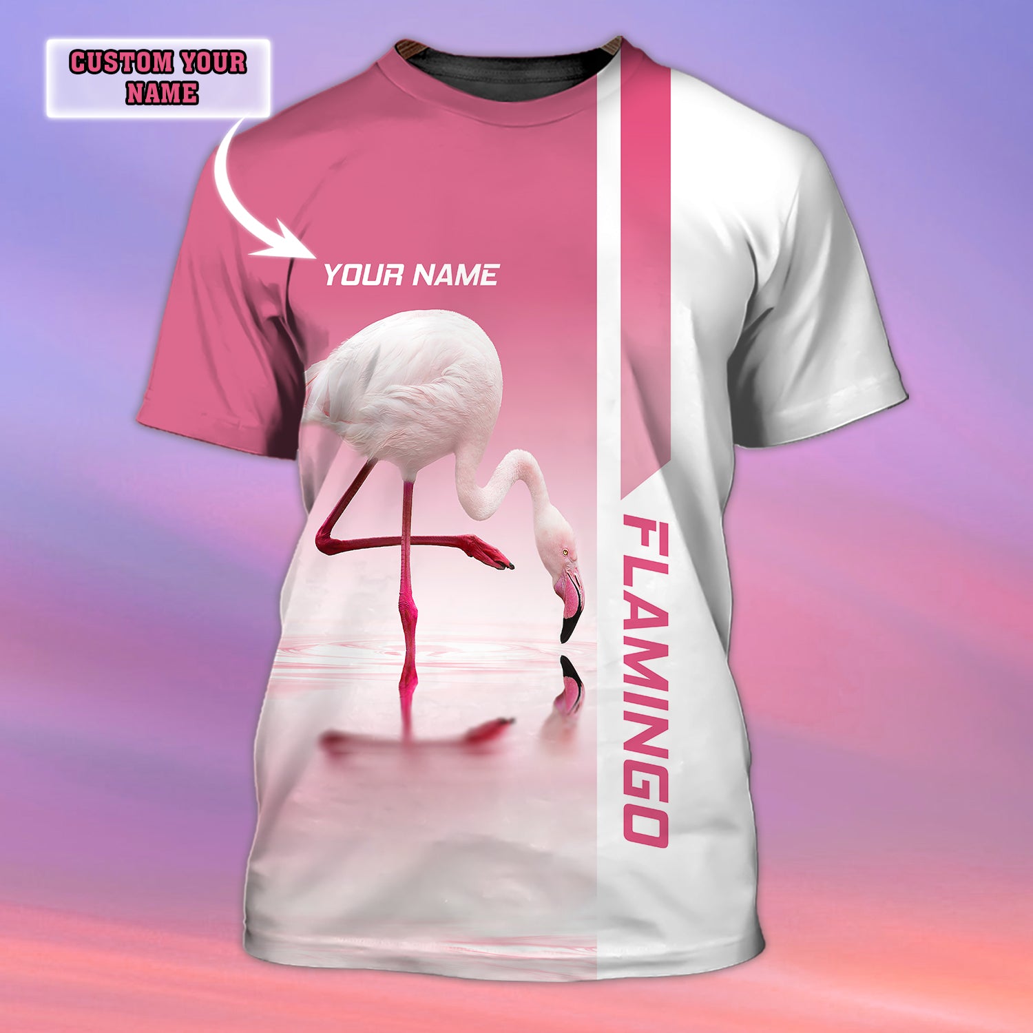 Flamingo - Personalized Name 3D Tshirt 126 - Bhn97
