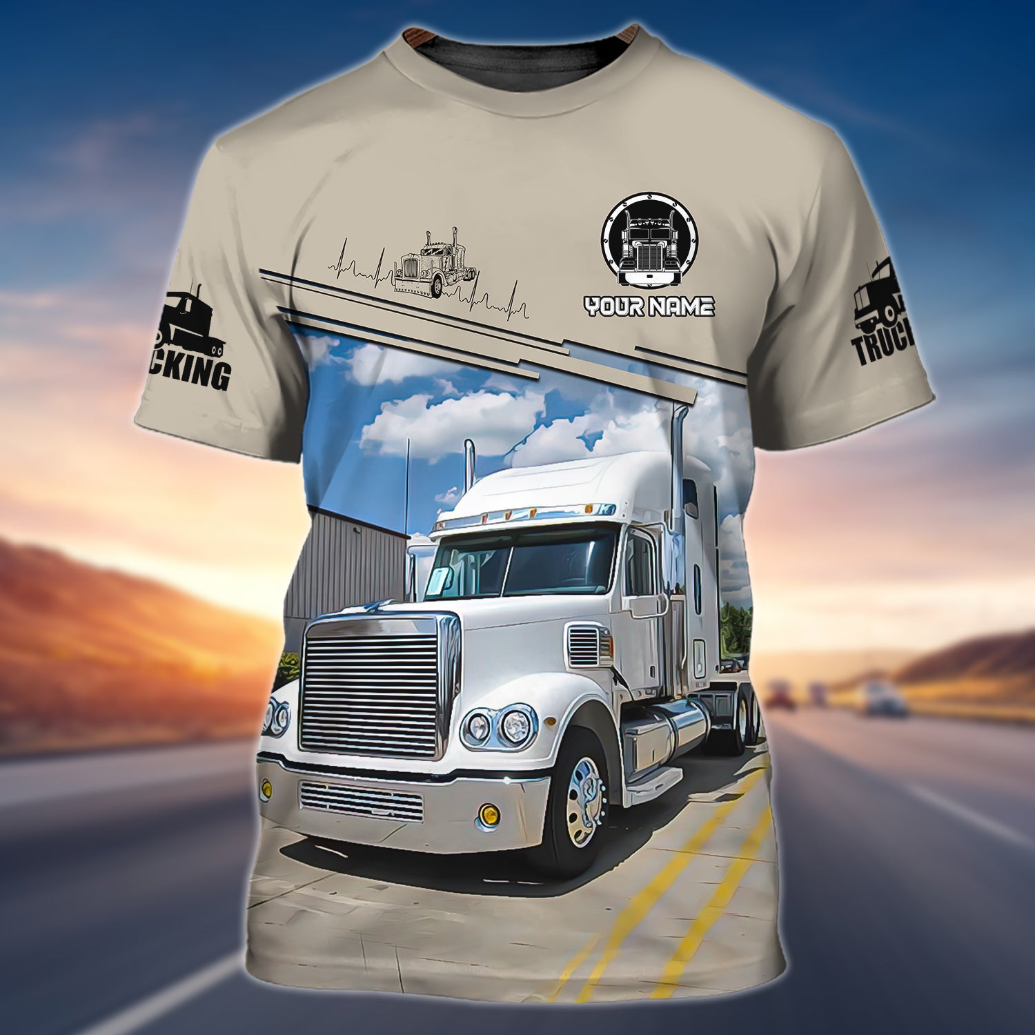 TRUCKER 111 - Personalized Name 3D Tshirt - BY97