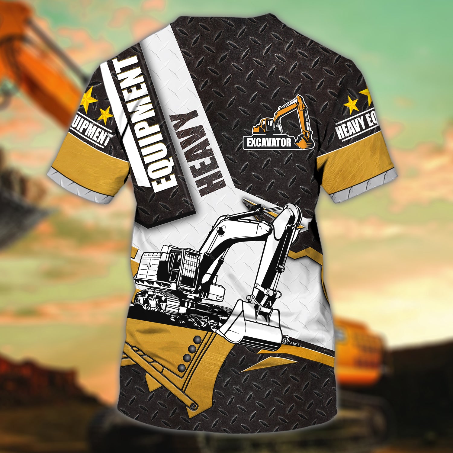 Excavator - Personalized Name 3D Tshirt - 46