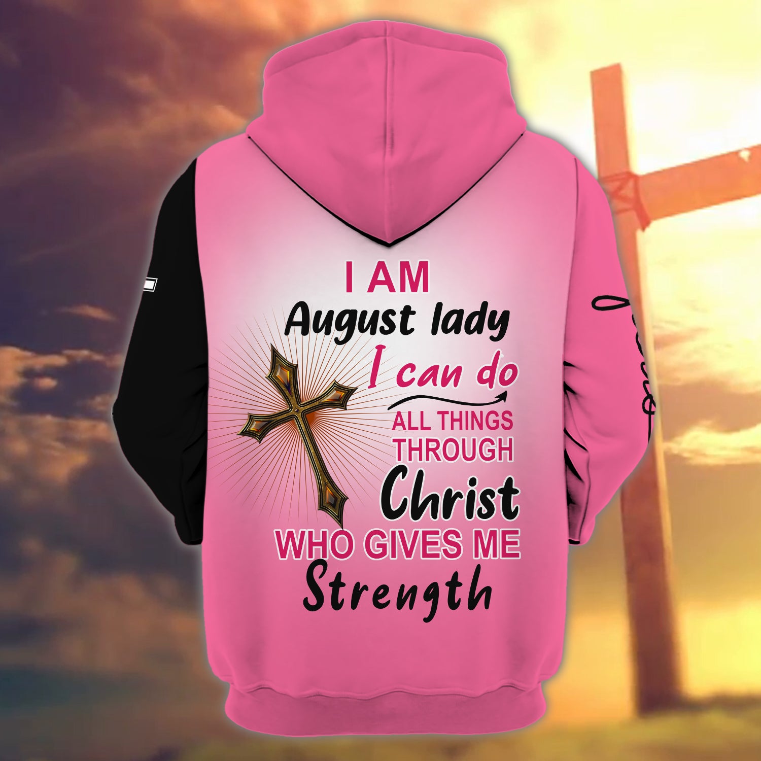 August Lady - Personalized Name 3D Hoodie - QB95