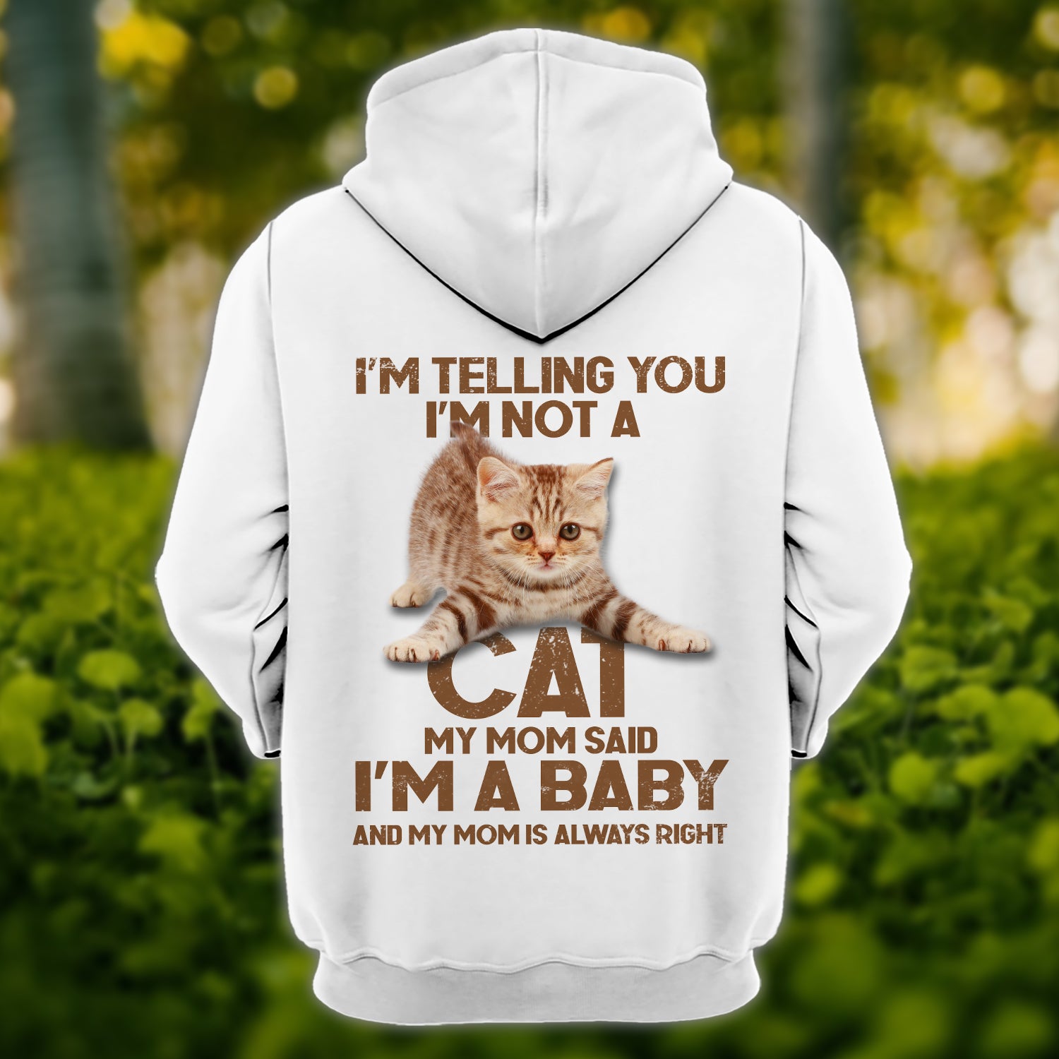 A Baby Cat - Personalized Name 3D Hoodie