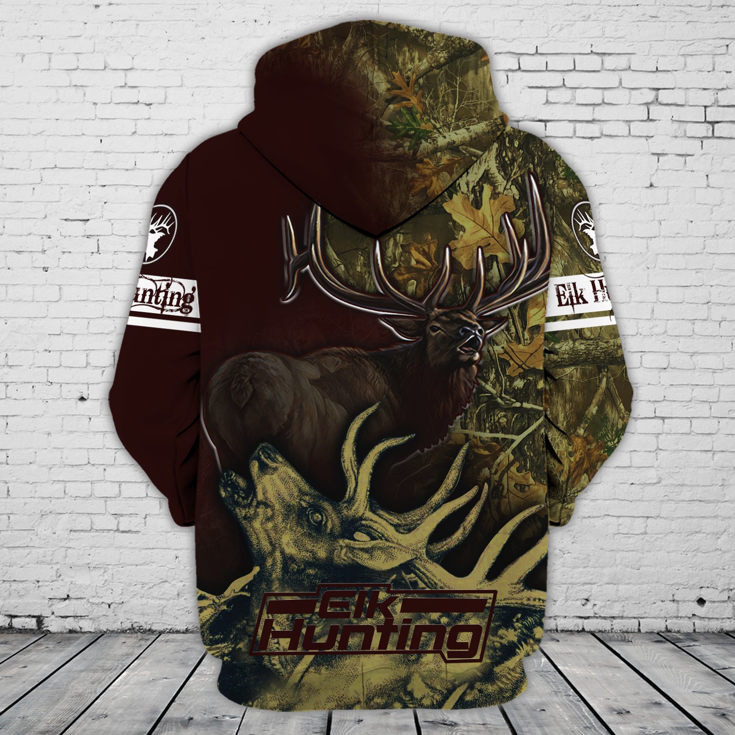Elk Hunting - Personalized Name 3D Zipper hoodie - QB95