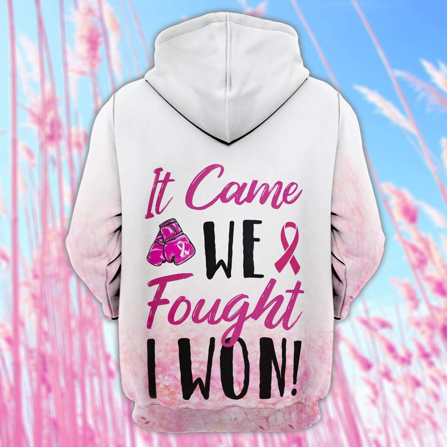 Breast Cancer - 3D Zipper hoodie 01 - NBTT