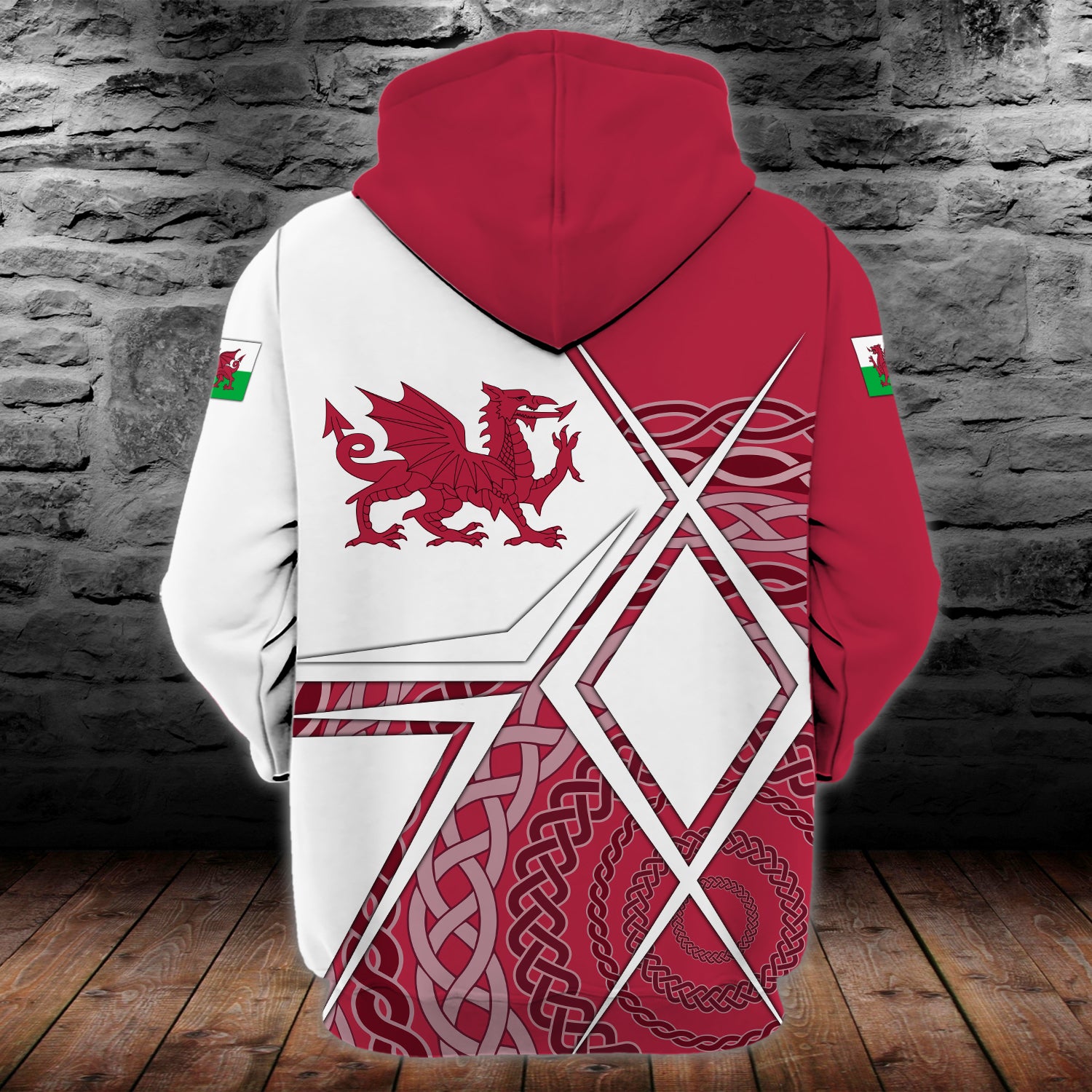 Wales Legend - Personalized Name 3D Zipper Hoodie