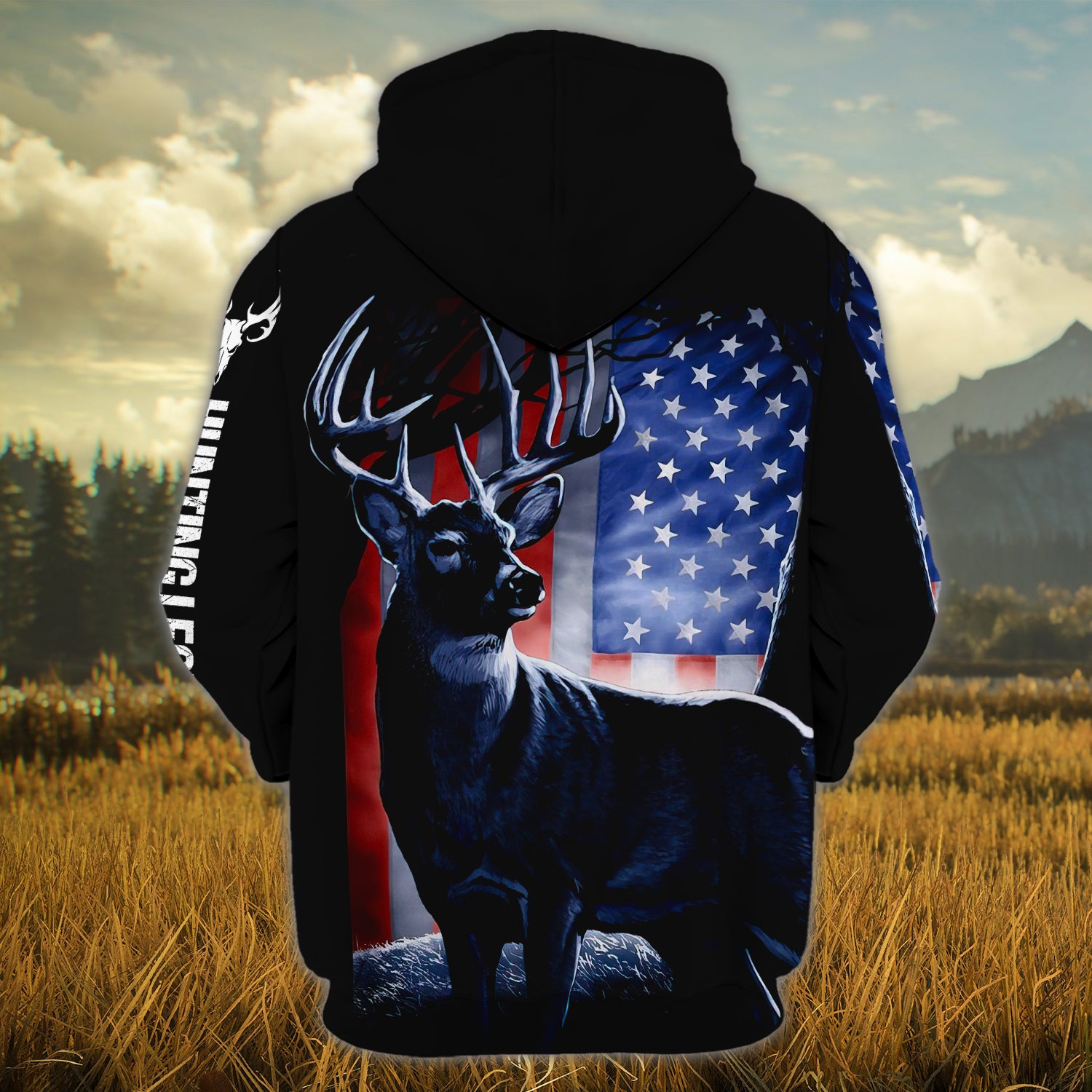 Hunting Legend - Personalized Name 3D Zipper Hoodie 01 - RINC98