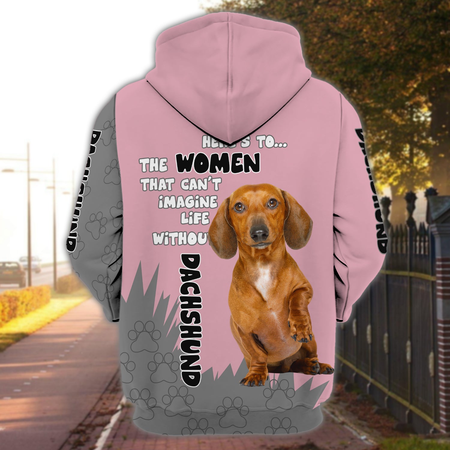 Dachshund - Personalized Name 3D Hoodie - Dah 53