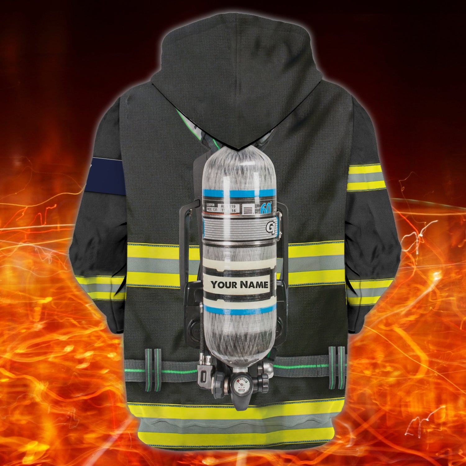 FIREFIGHTER - Personalized Name 3D Hoodie - CV98