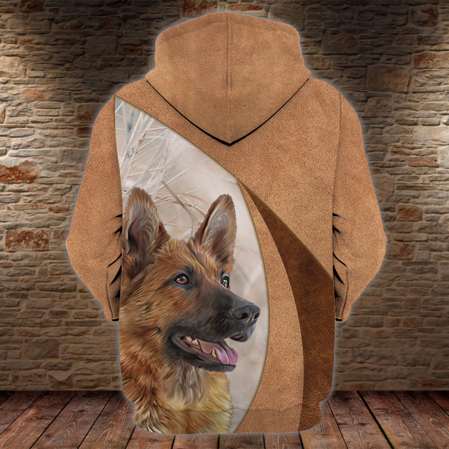 German Shepherd - Personalized Name 3D Zipper hoodie - TT99