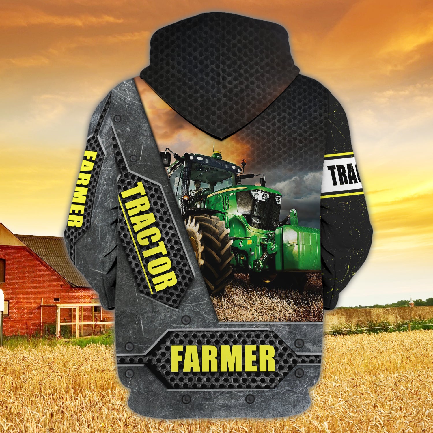 Personalized Name - Farmer - 3D Zipper Hoodie - CV98