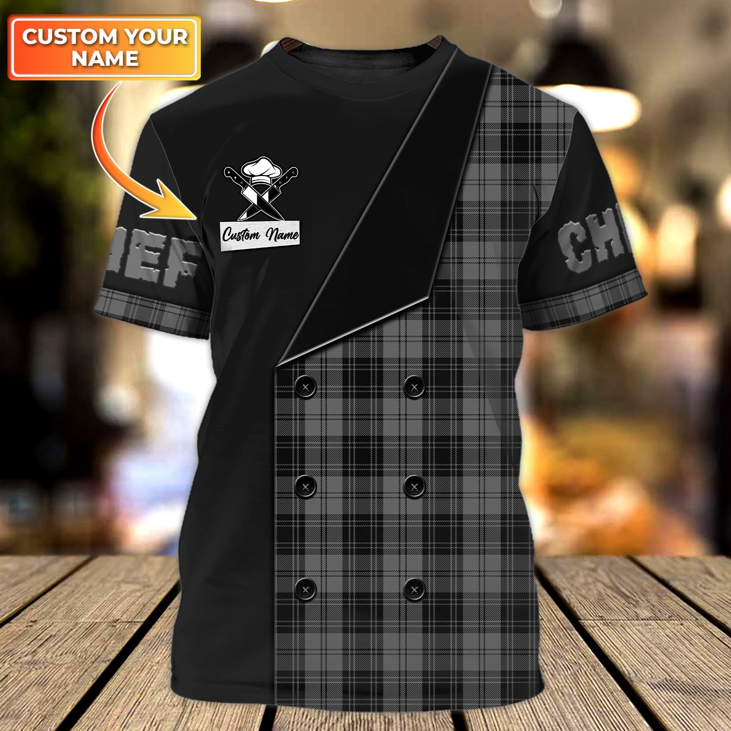 Chef, Personalized Name 3D Tshirt, DAT93 - 013