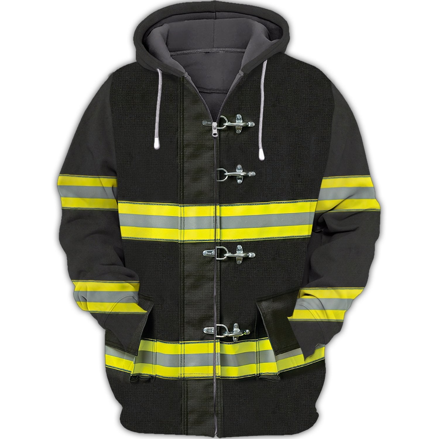 Firefighter - Personalized Name 3D Zipper Hoodie 07 - TD96