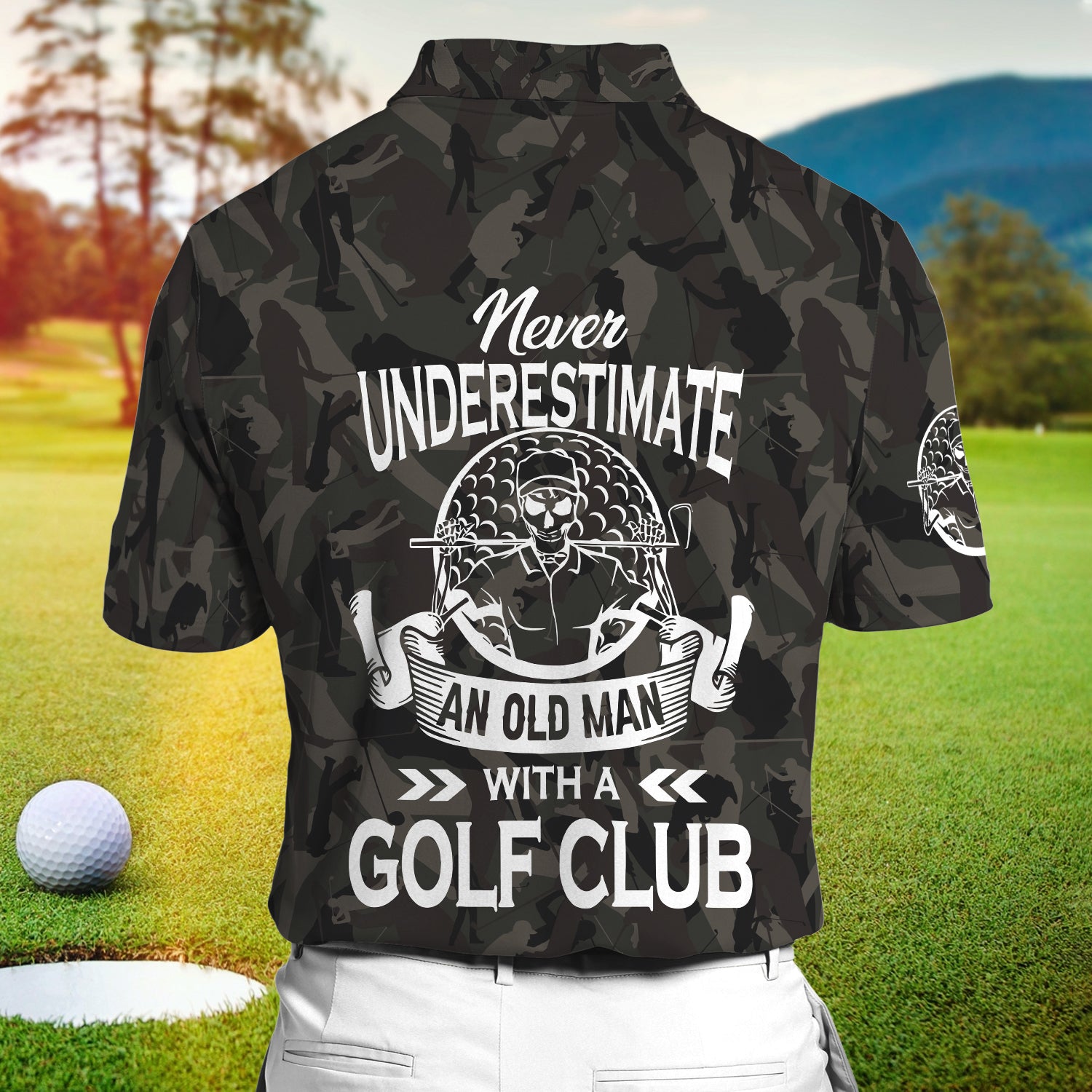 Boom - Personalized Name 3D Polo Shirt - Golf Club