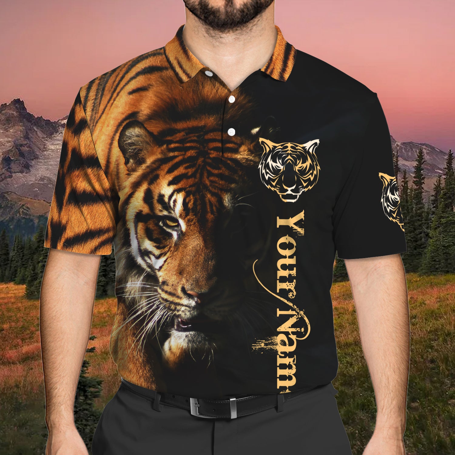 Tiger - Personalized Name 3D Polo Shirt For Tiger Lover - HEZ98 03