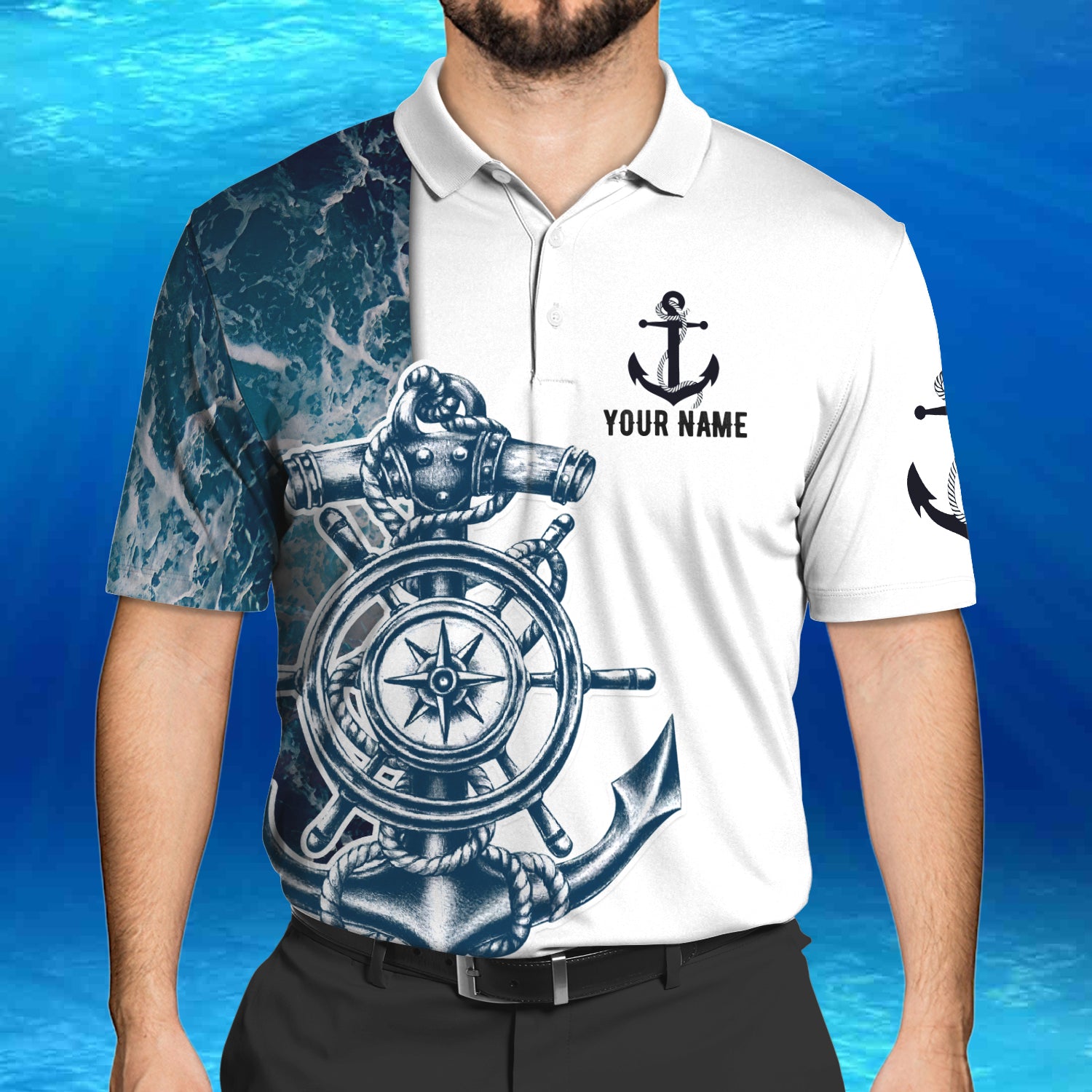 I'm A Sailor - Personalized Name 3D Polo Shirt - Lta98- 05