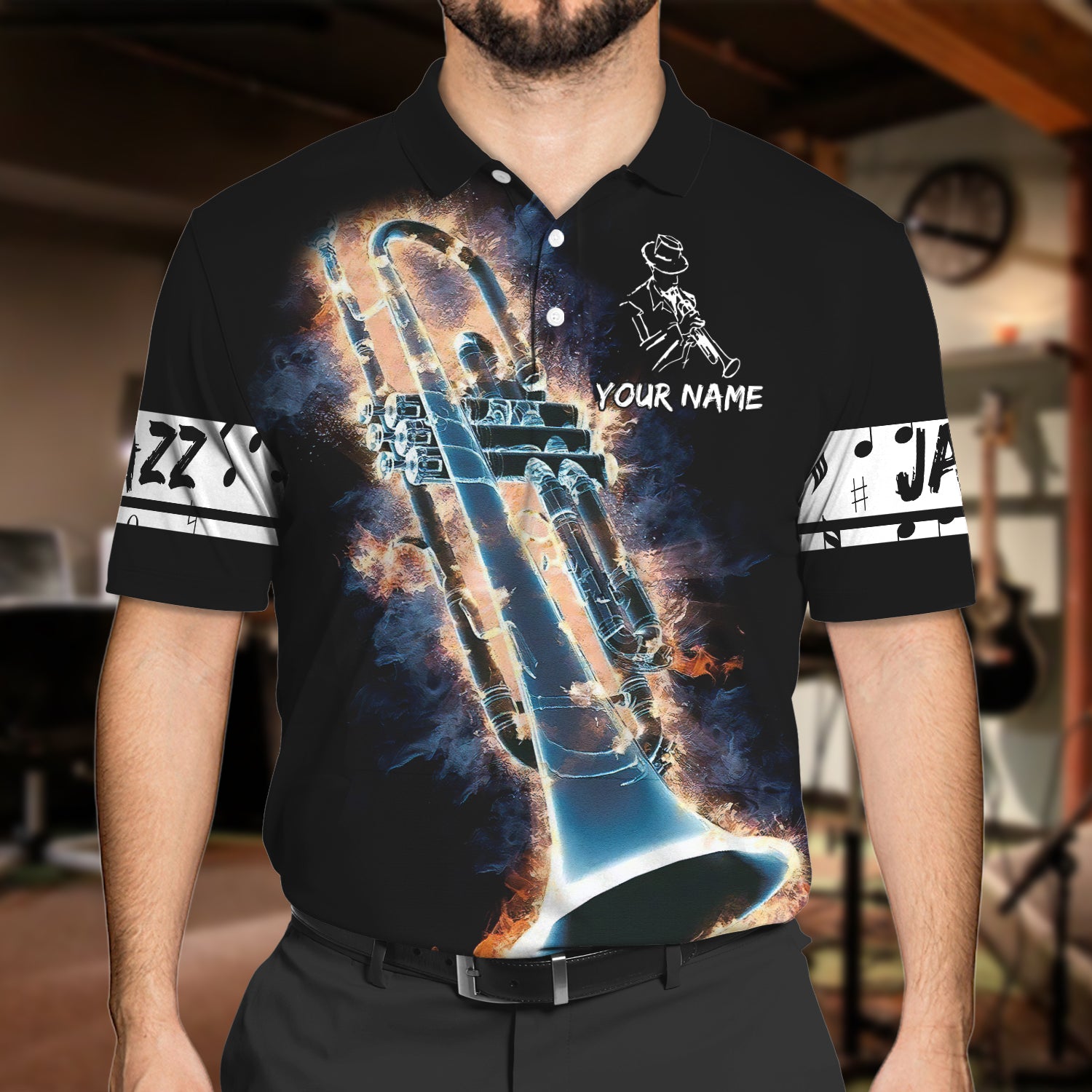 TRUMPET - Personalized Name 3D Tshirt 03- H98