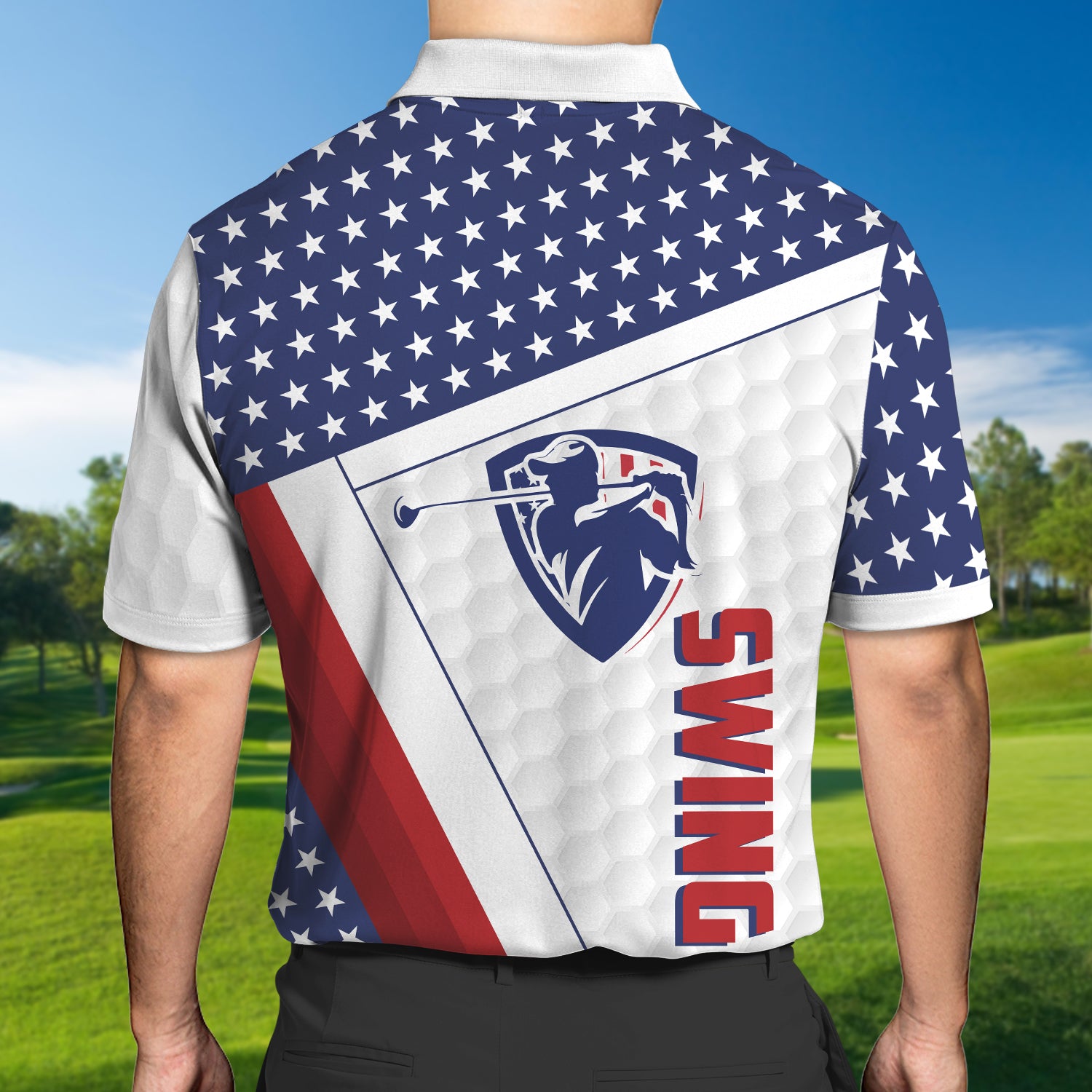 Personalized Name-Golf-3D Polo Shirt - HTV