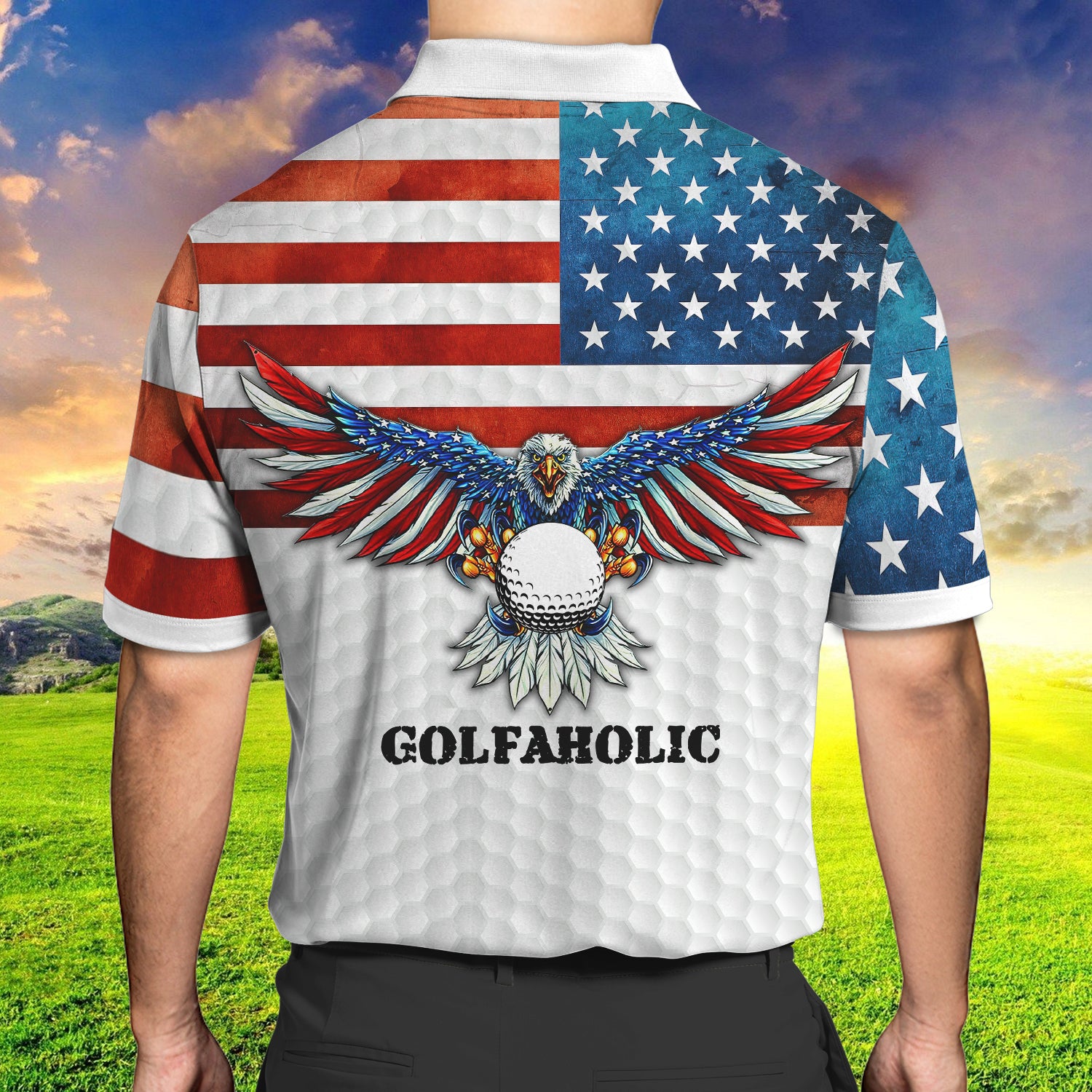 3D Golf 03- Personalized Name 3D Polo Shirt - HN95
