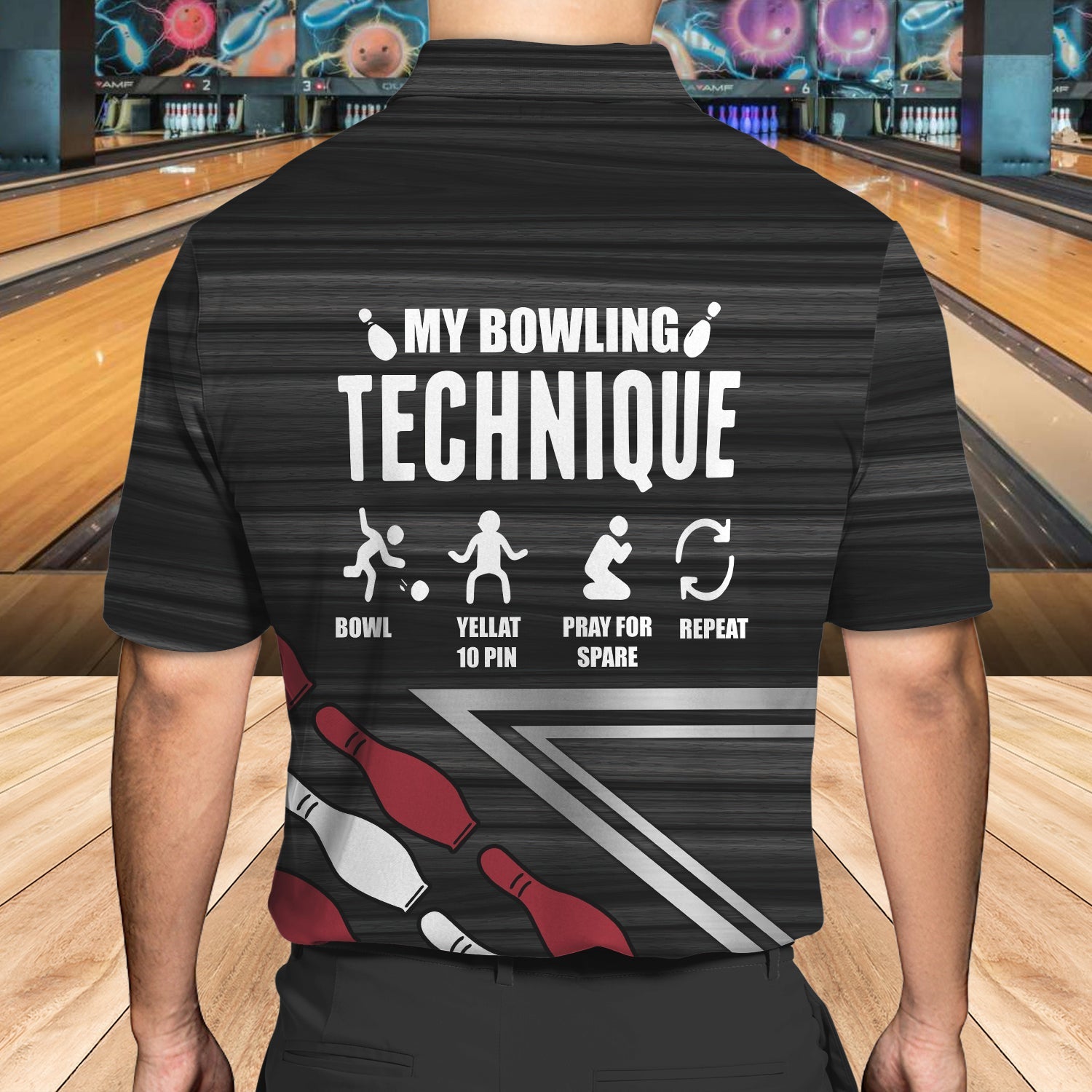 Bowling Q - Personalized Name 3D Polo Shirt - TD96