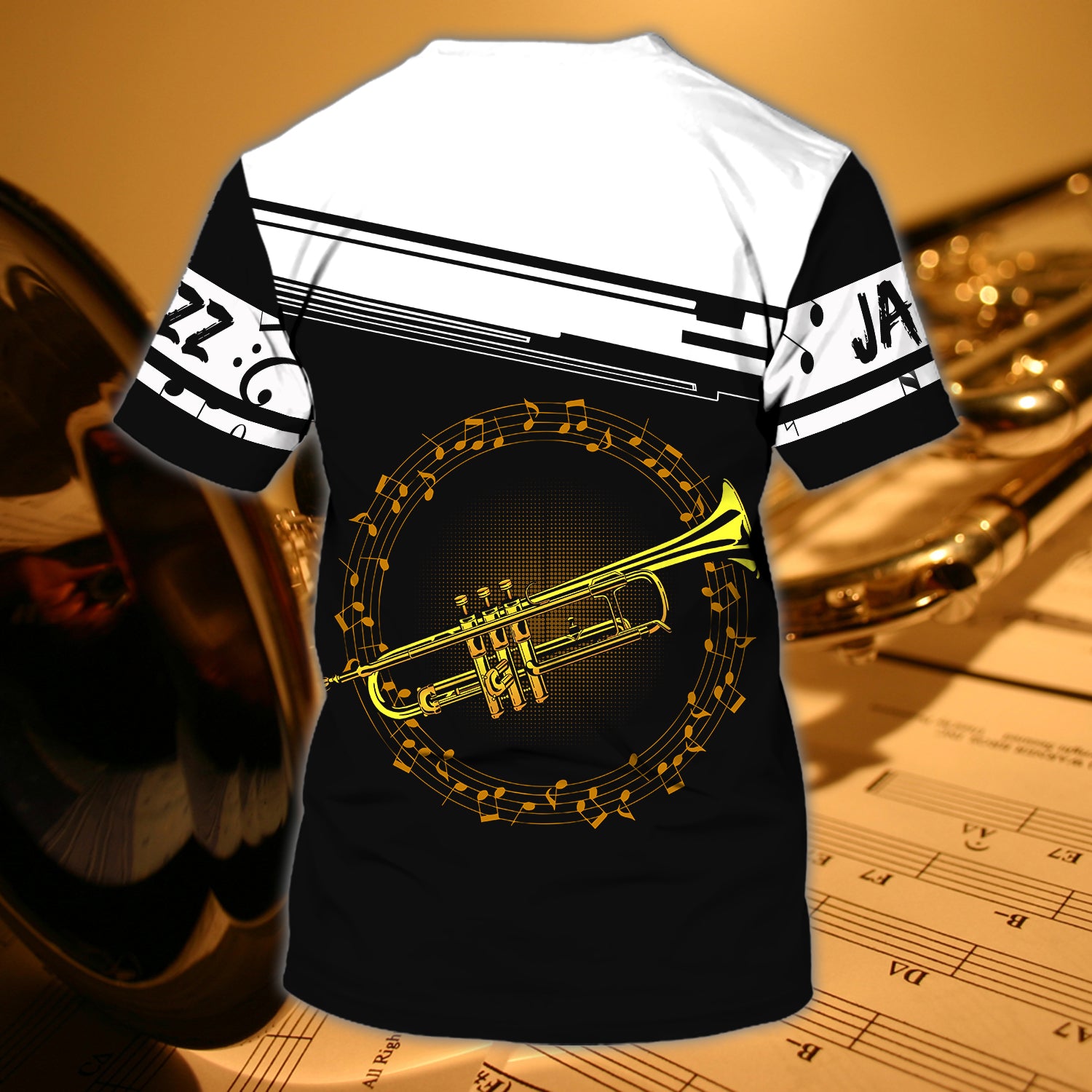 TRUMPET GIRL - Personalized Name 3D Tshirt 05- H98