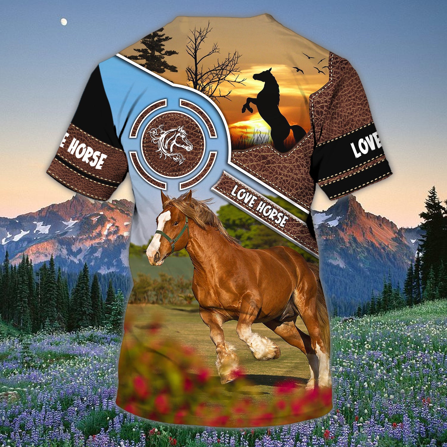 Love Horse - Personalized Name 3D Tshirt - QB95