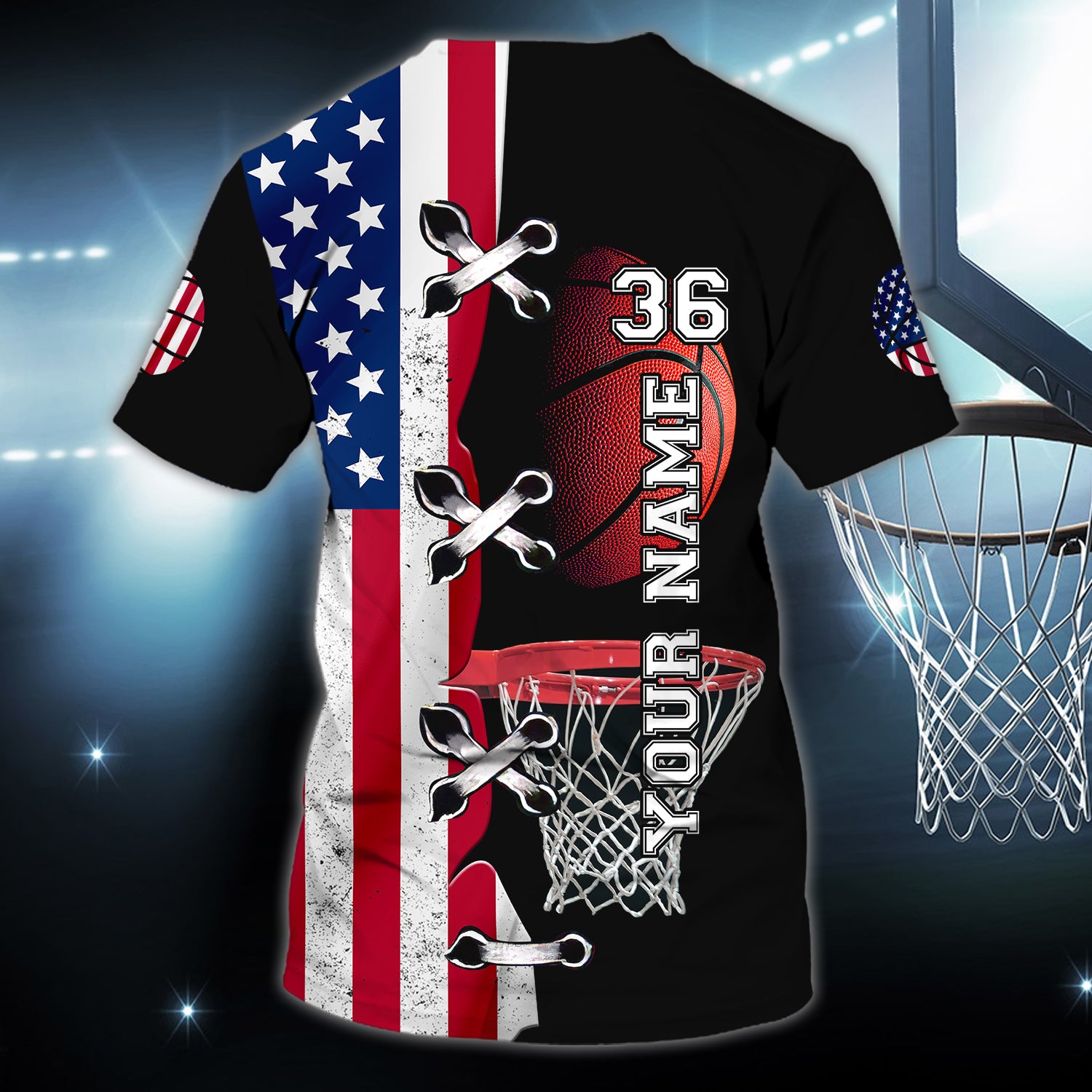 Basketball - Personalized Name 3D Tshirt - QB95