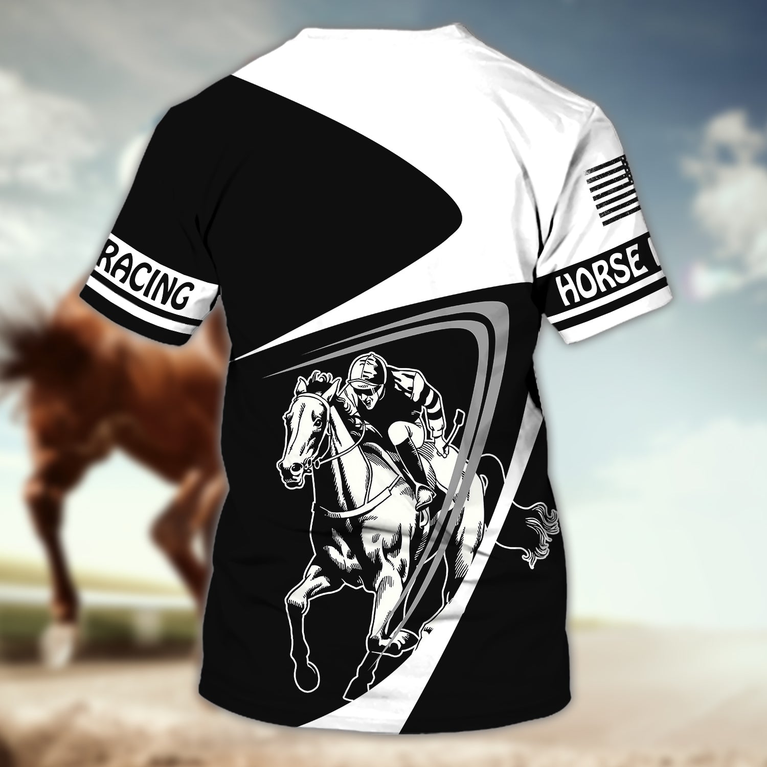 Horse Racing - Personalized Name 3D Tshirt 33 - Nvc97
