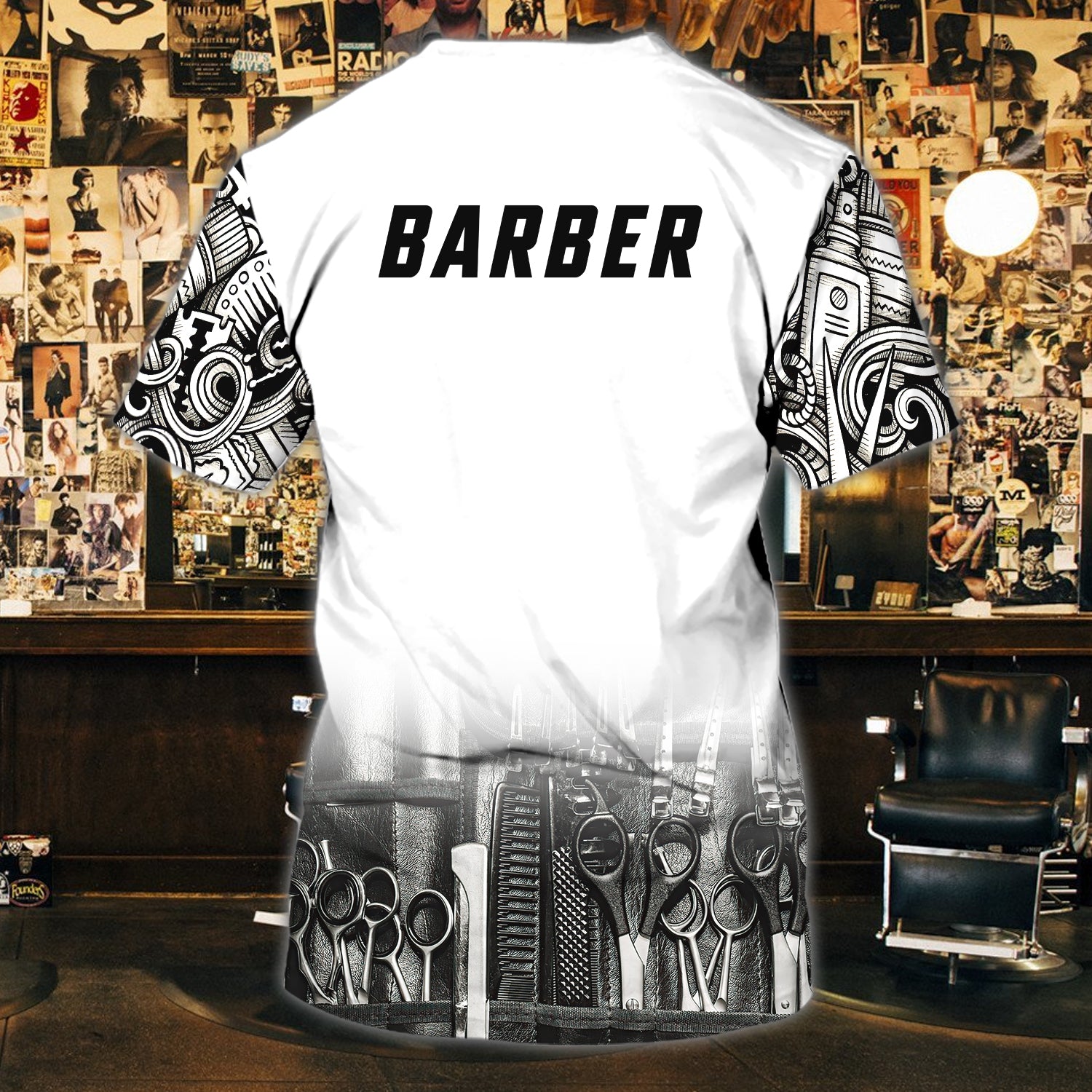 BARBER - Personalized Name 3D Tshirt 01 - RINC98