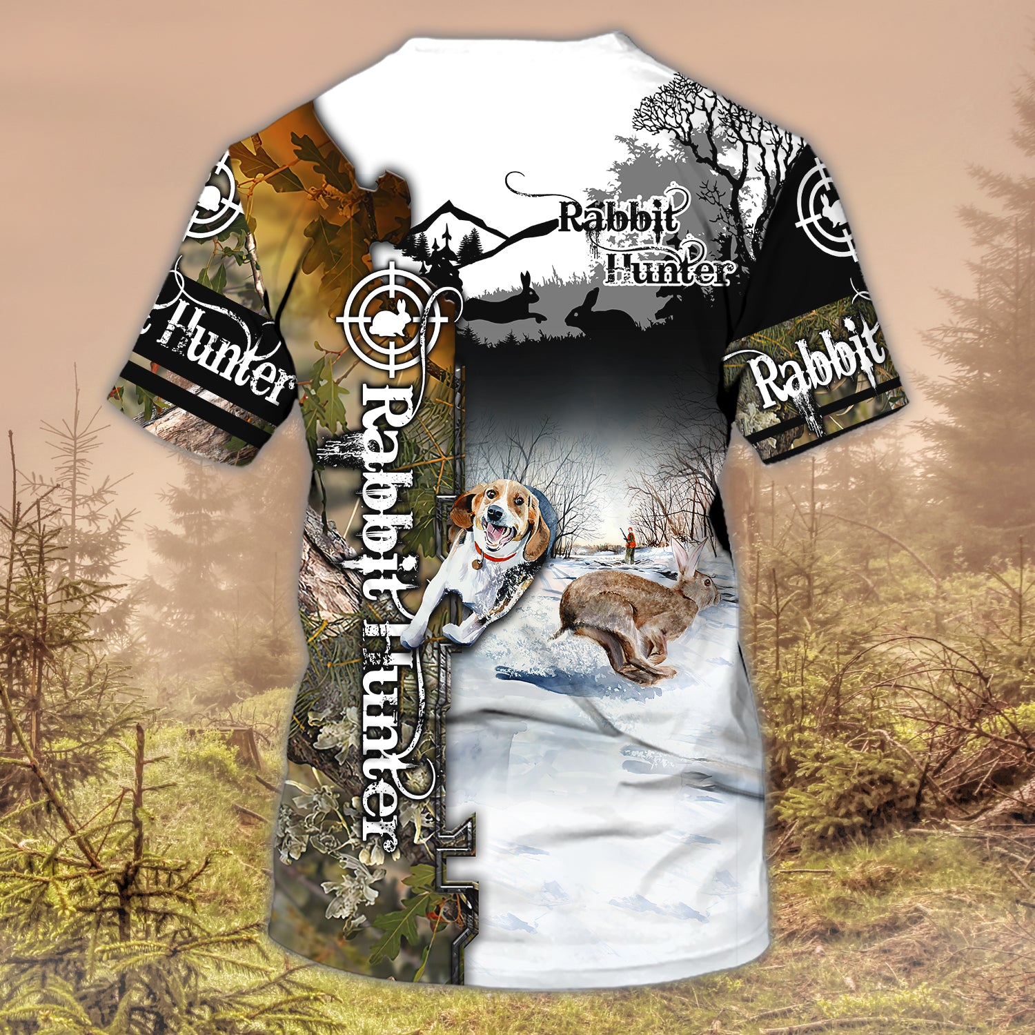 Rabbit Hunting - Personalized Name 3D T Shirt - Hdmt