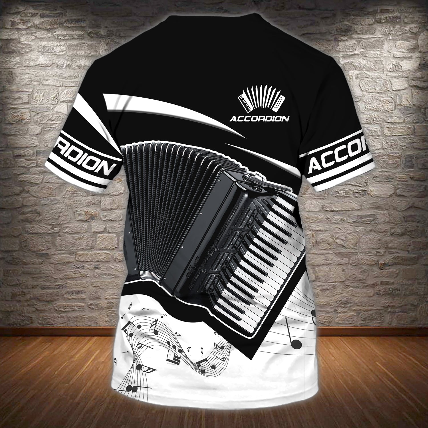 Accordion - Personalized Name 3D Tshirt - Nmd 48