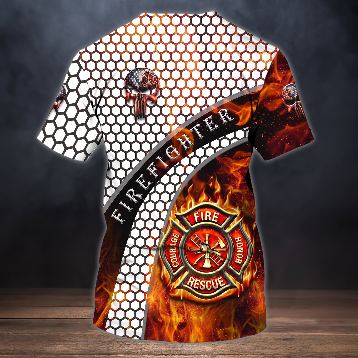 FIREFIGHTER - Personalized Name 3D Tshirt 003 - CV98