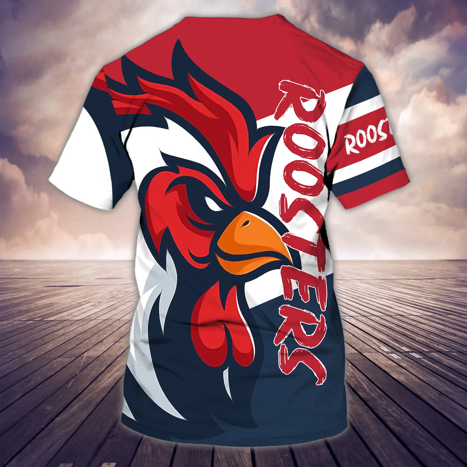 Roosters - Personalized Name 3D Tshirt 01 - NBTT