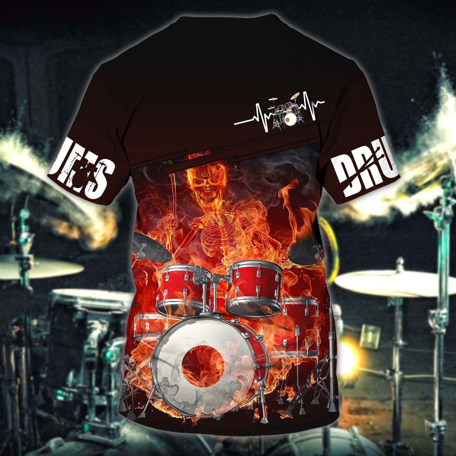 Drum 08- Personalized Name 3D Tshirt - HN95