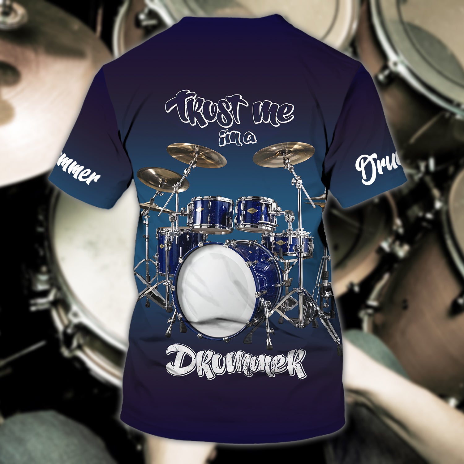 Drum 8668 - Personalized Name 3D Tshirt