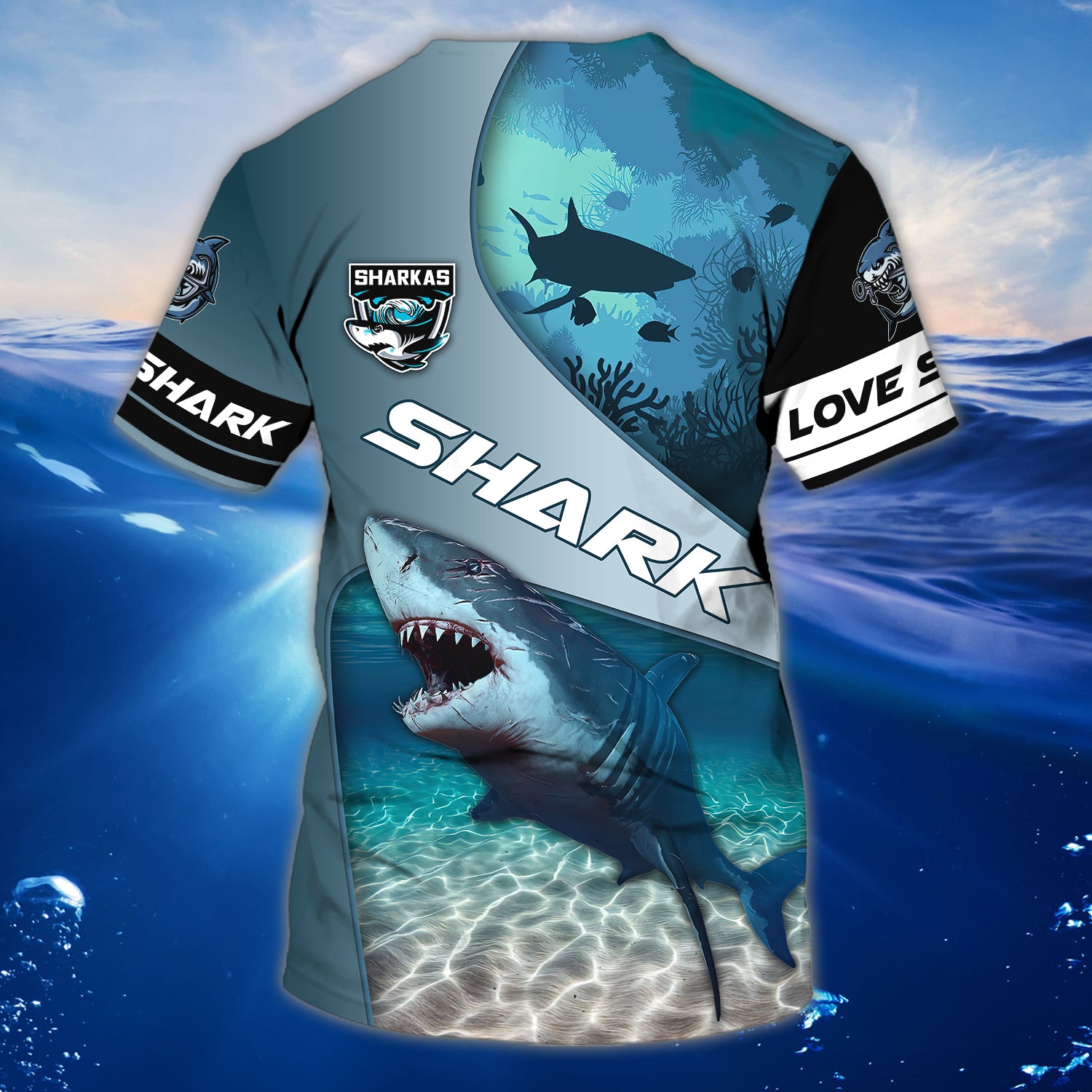 Shark 05 - Personalized Name 3D Tshirt - Pth98