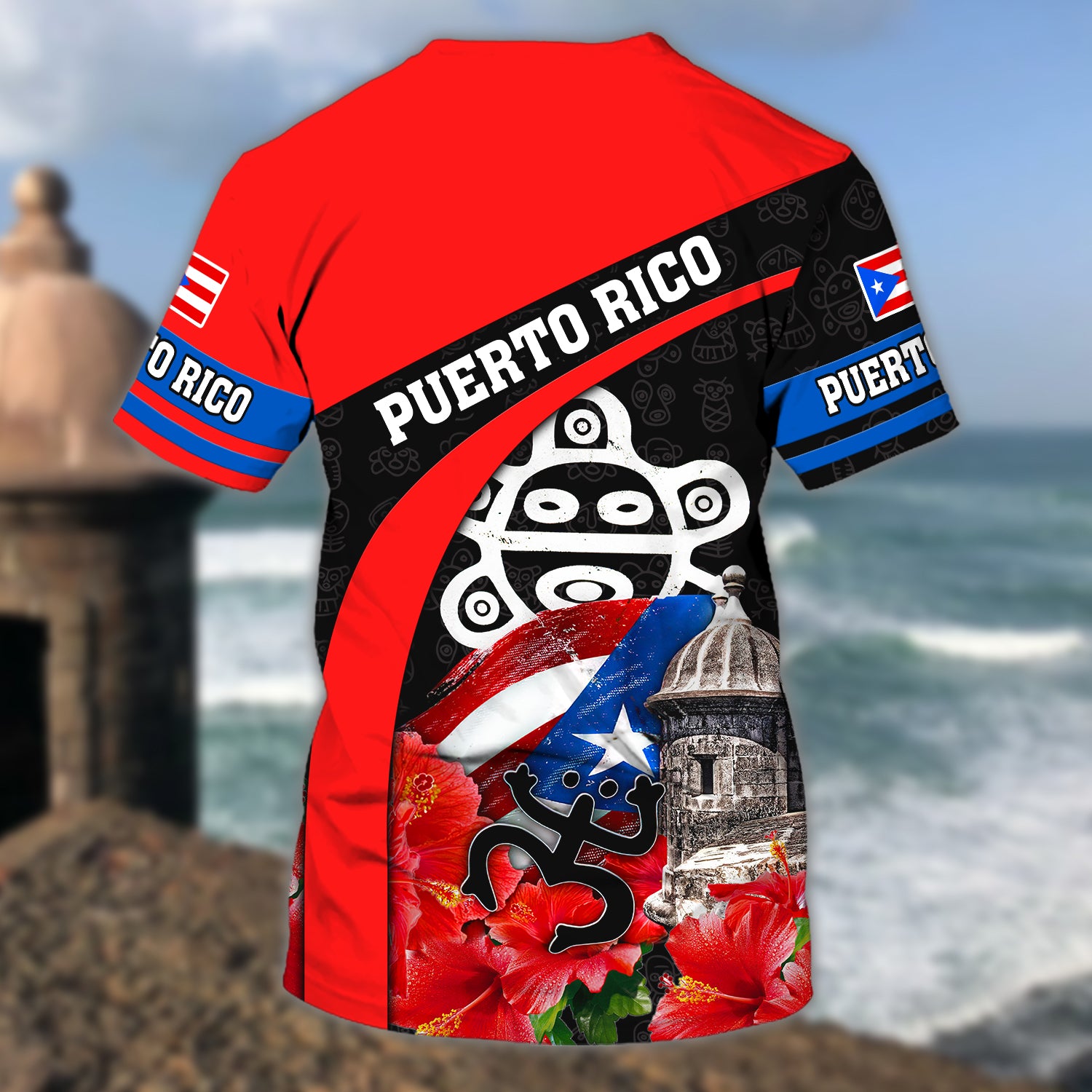 PUERTO RICO2 - Personalized Name 3D T Shirt - BY97
