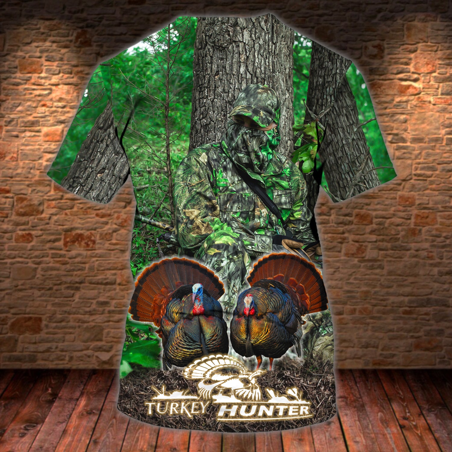 Turkey hunting - Personalized Name 3D Tshirt - Lst149