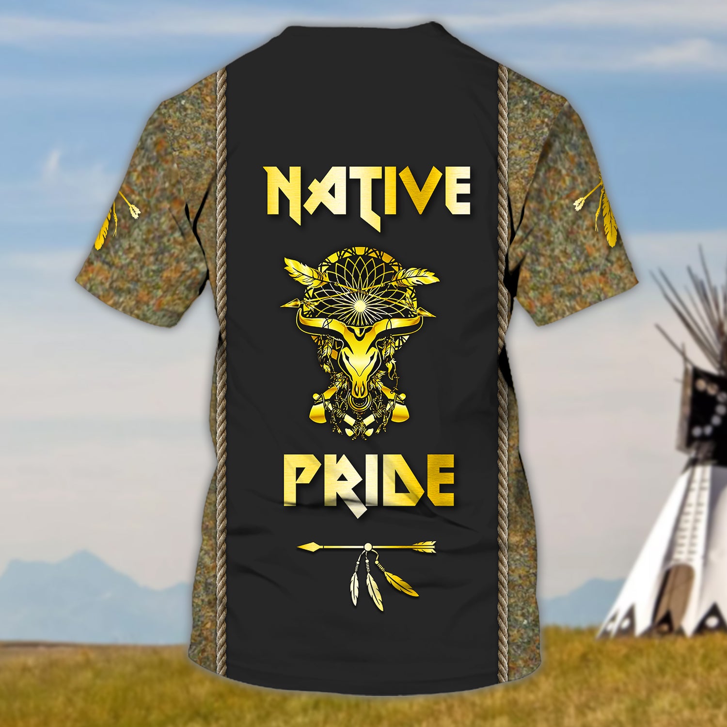 Native Pride - Personalized Name 3D Tshirt17- Lta98