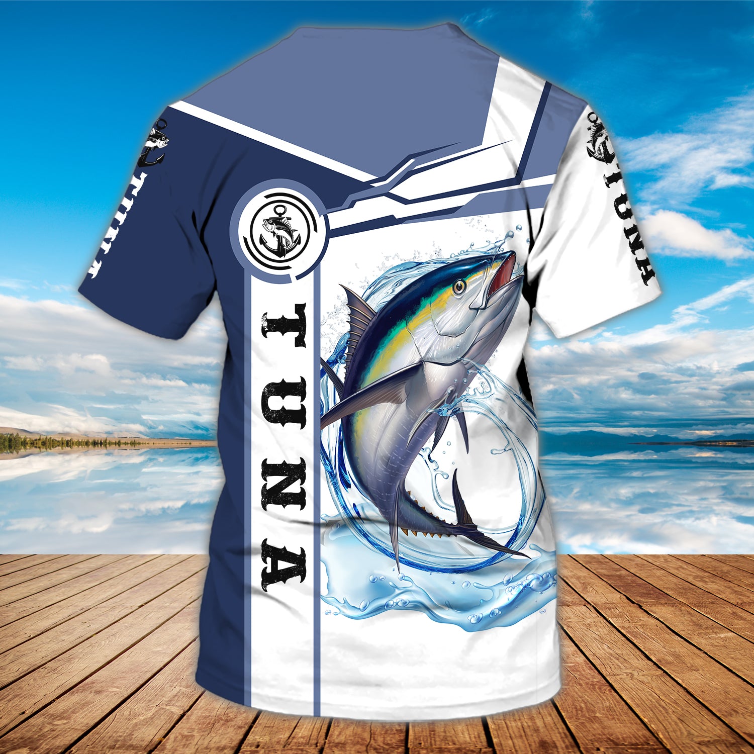 FISHERMAN TUNA - Personalized Name 3D Tshirt - HN95