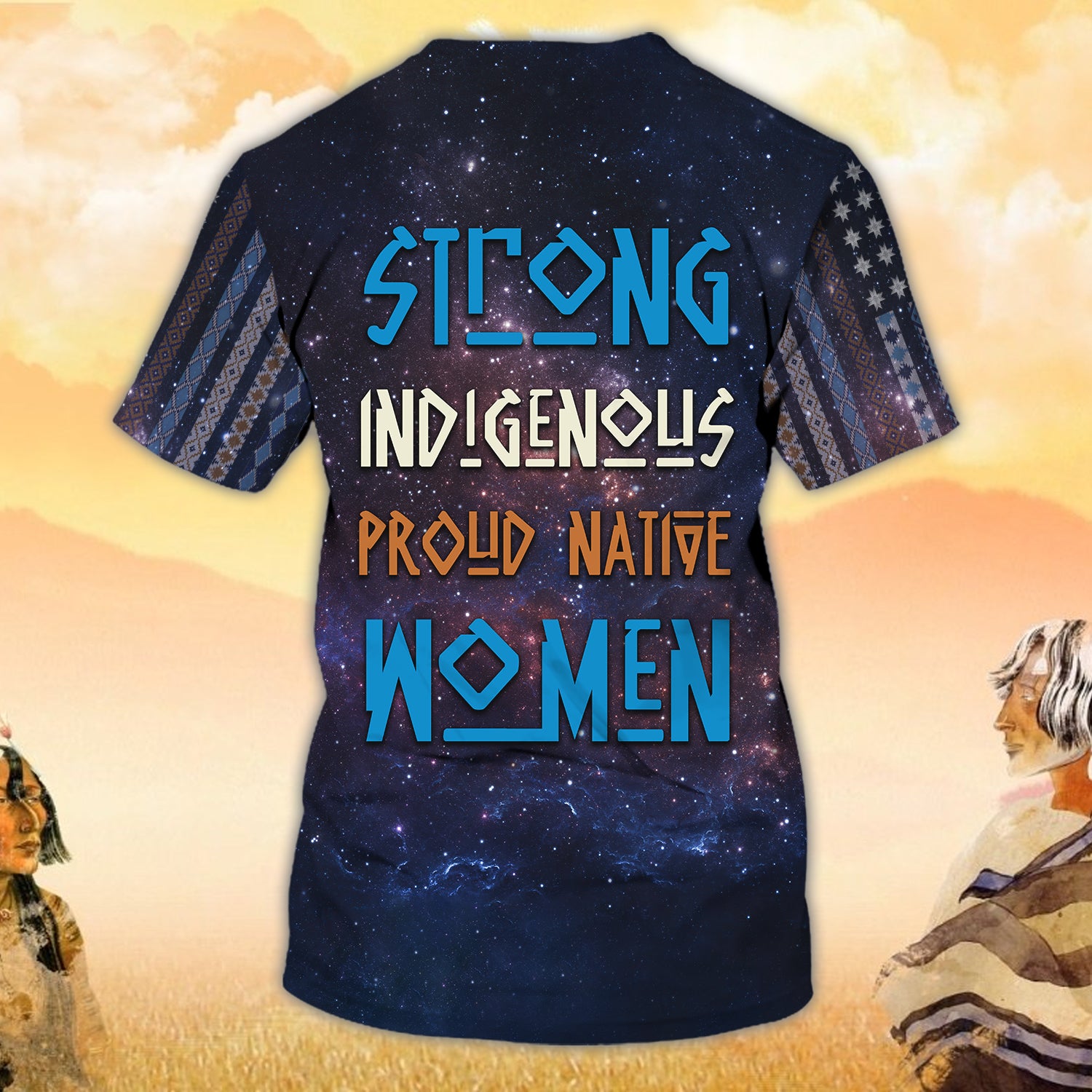 Native Women - Personalized Name 3D Tshirt - Nia94