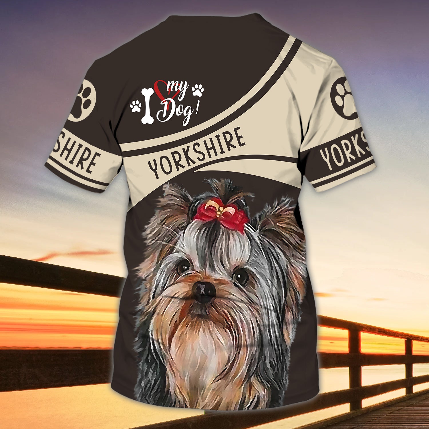 Yorkshire Terrier- Personalized Name 3D Tshirt - HN95
