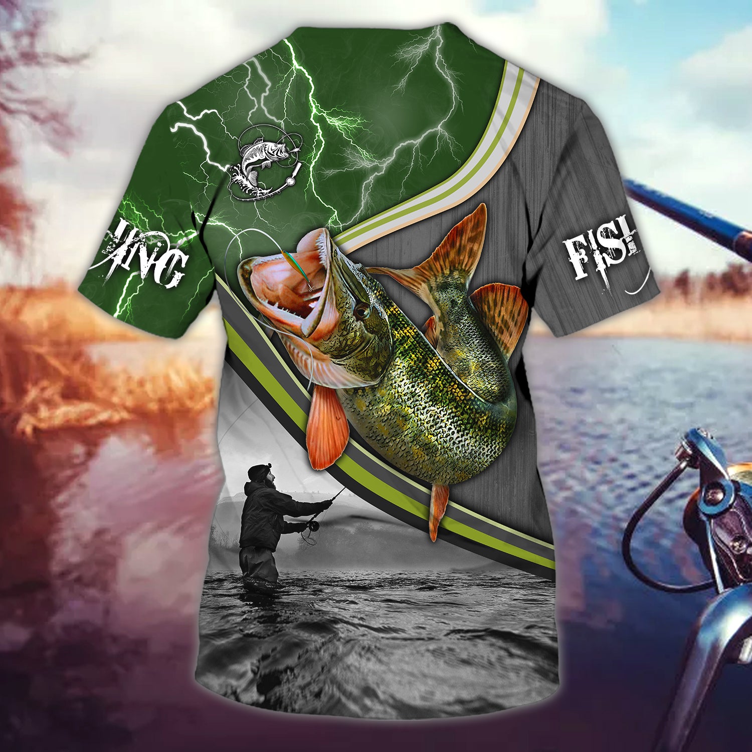 Pike fishing - Personalized Name 3D Tshirt - Lst149