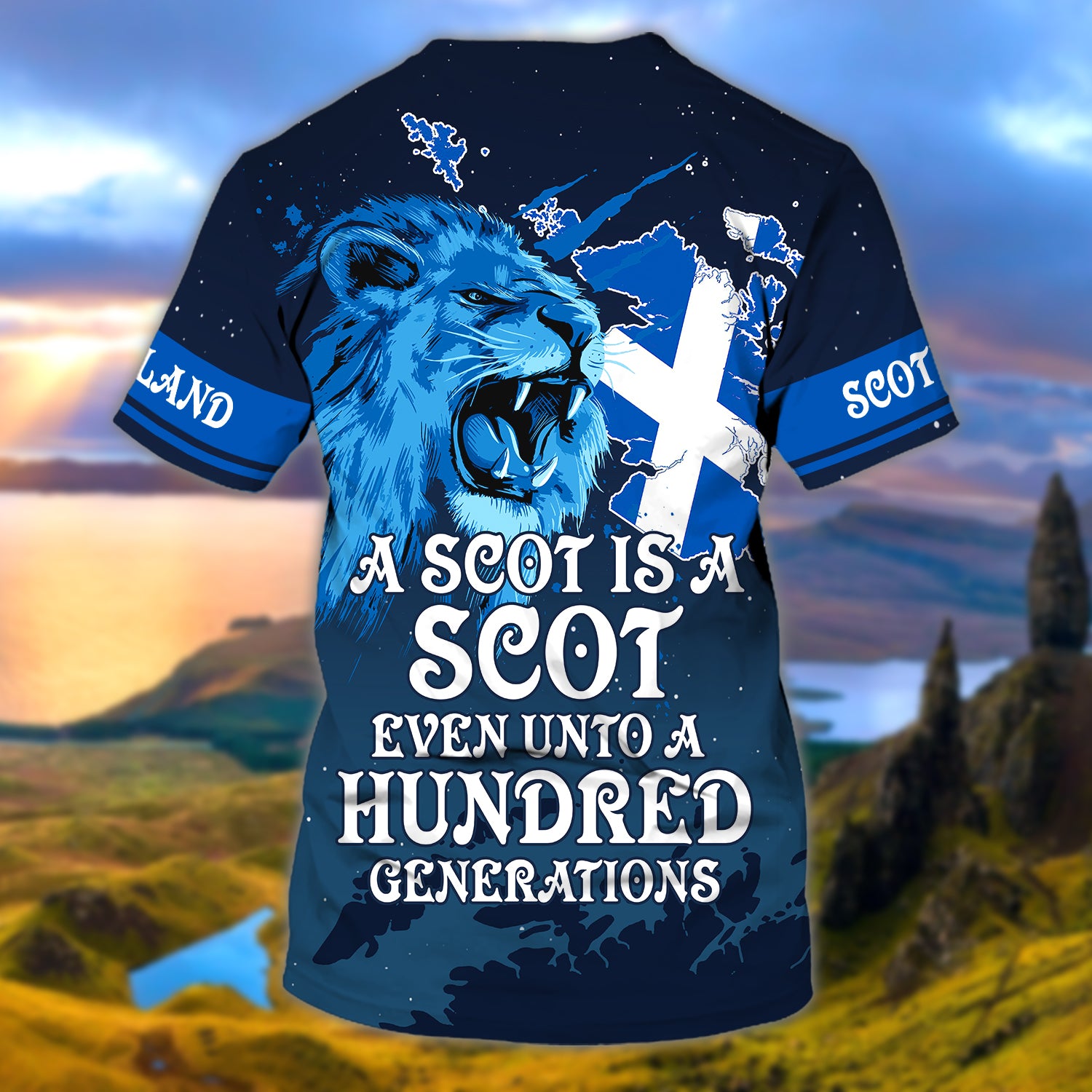 SCOTLAND - Personalized Name 3D Tshirt 01 - HN95