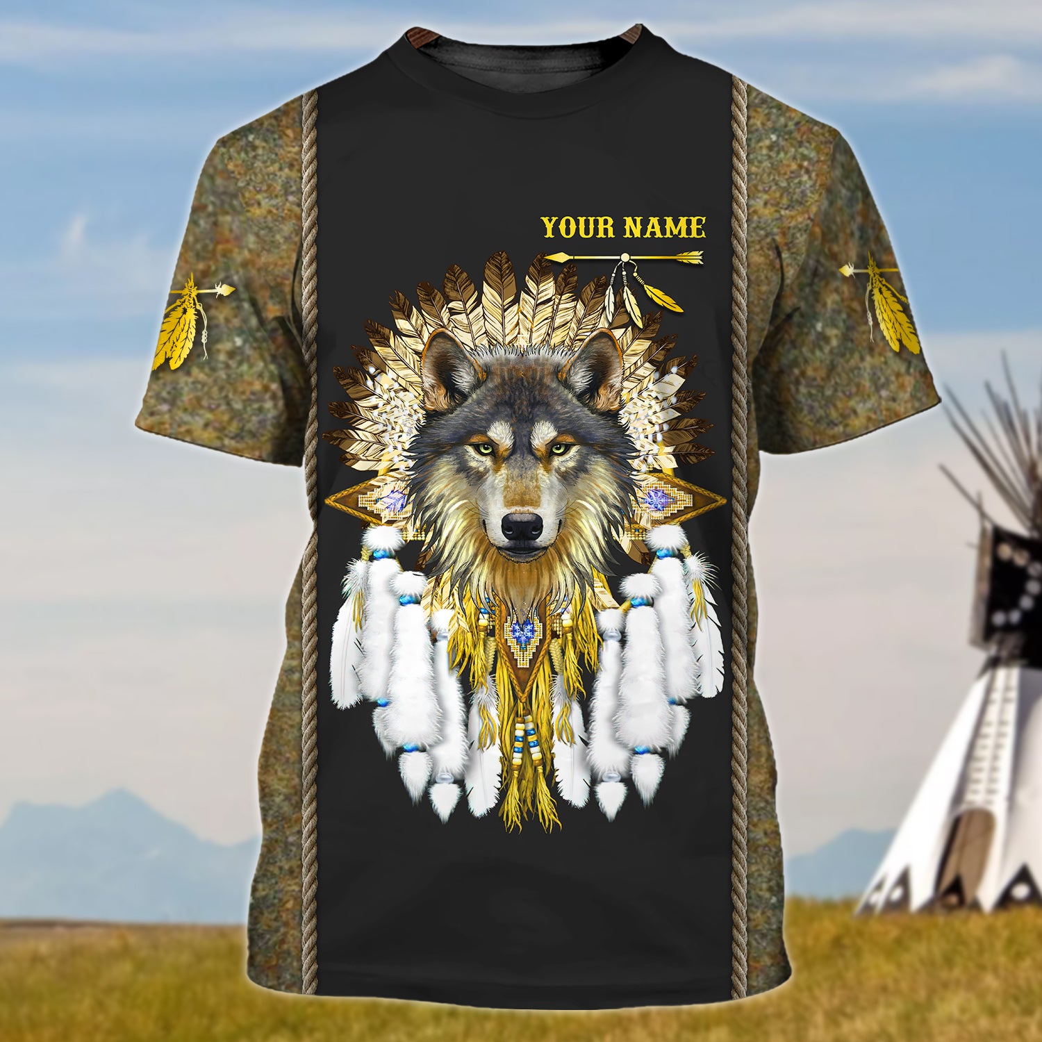 Native Pride - Personalized Name 3D Tshirt17- Lta98