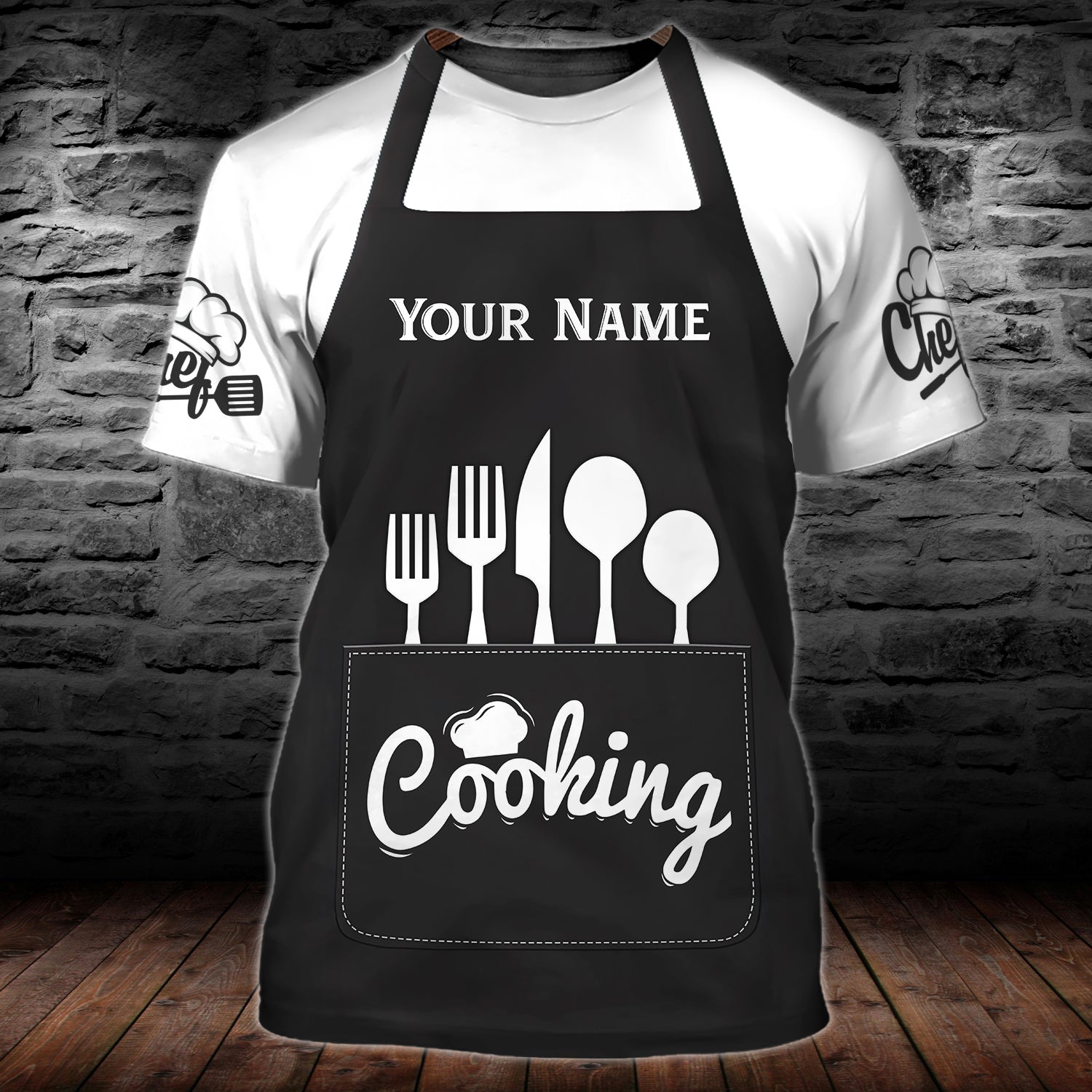 CHEF - Personalized Name 3D Tshirt 03 -TT99-500