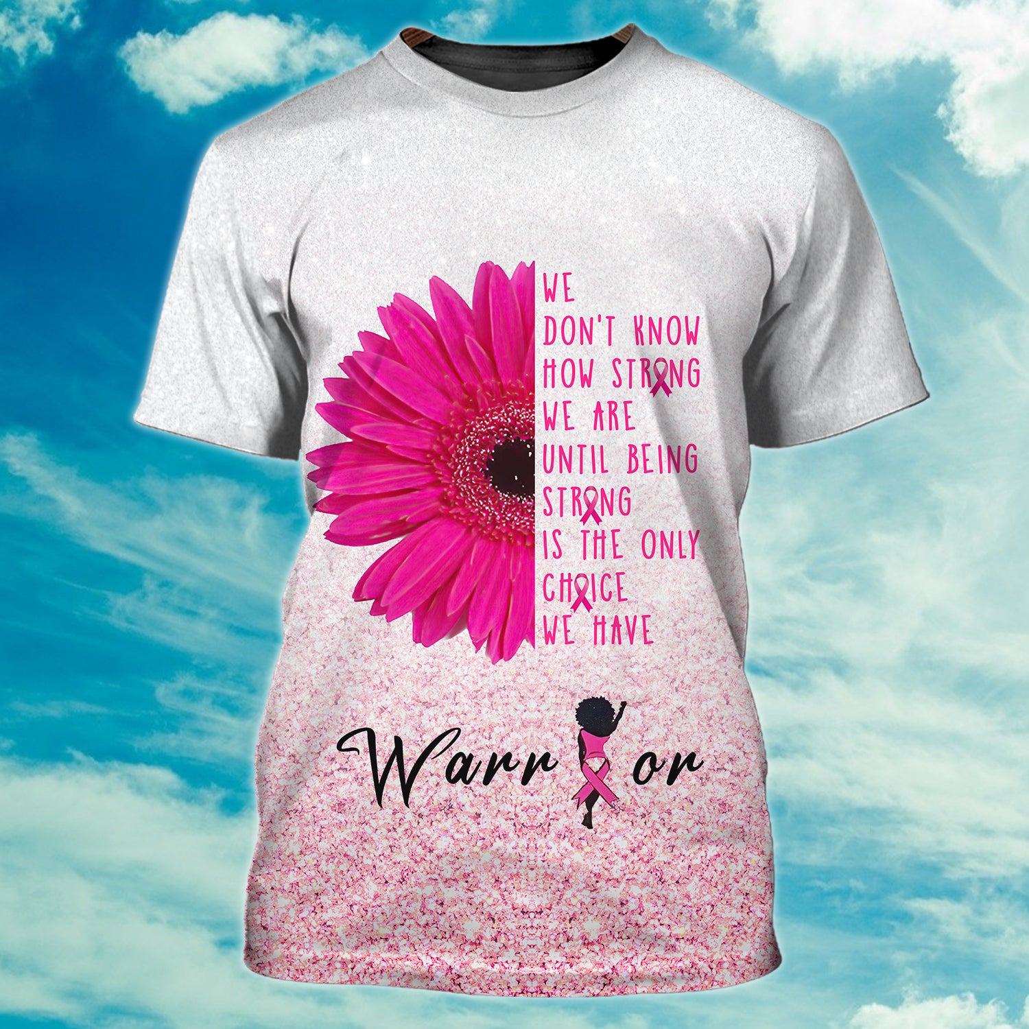 Breast Cancer Warrior - Personalized Name 3D Tshirt - QB95