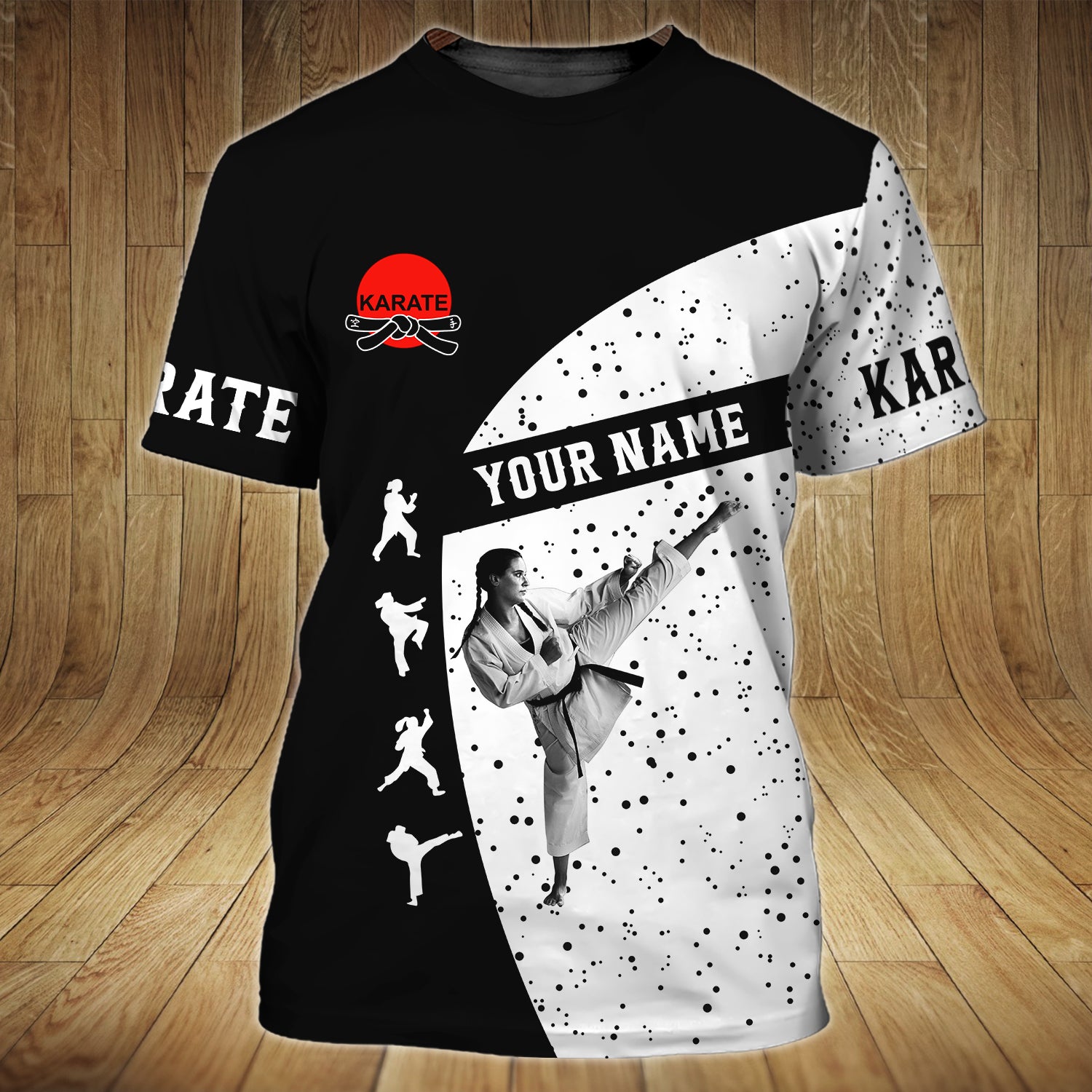 Karate 07 - Personalized Name 3D Tshirt - QB95