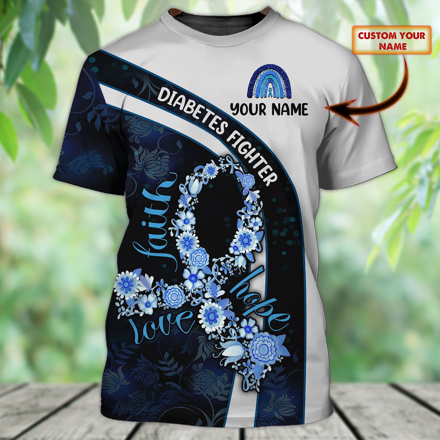 Diabetes Fighter - 3D Tshirt - K77 Lta98