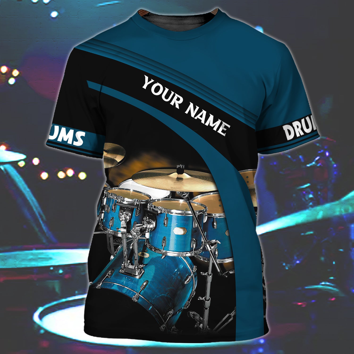 DRUM - Personalized Name 3D Tshirt 06 - RINC98