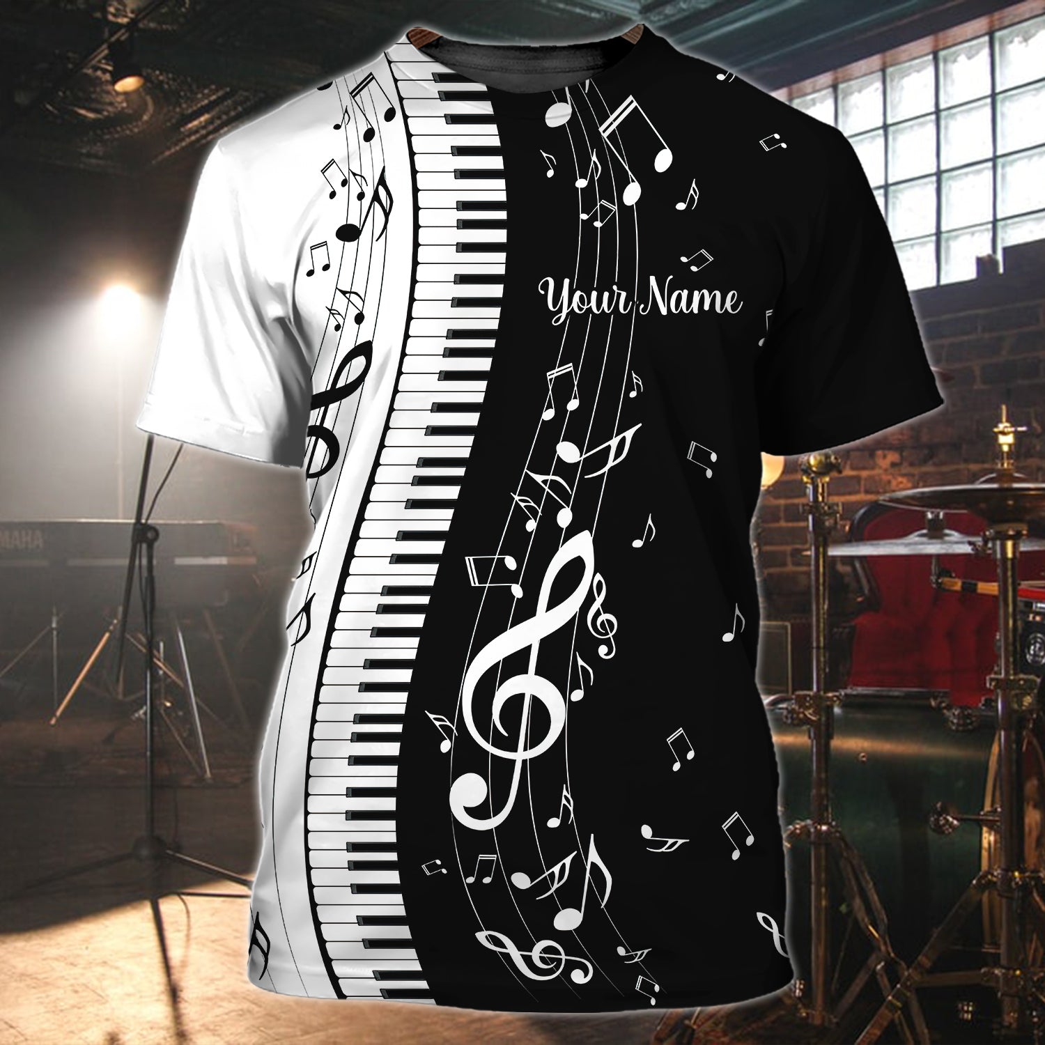 PIANO 01 - Personalized Name 3D Tshirt  - HN95