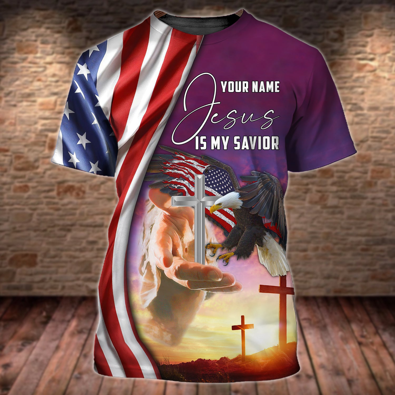 Jesus - Personalized Name 3D T Shirt 95 - Bhn97